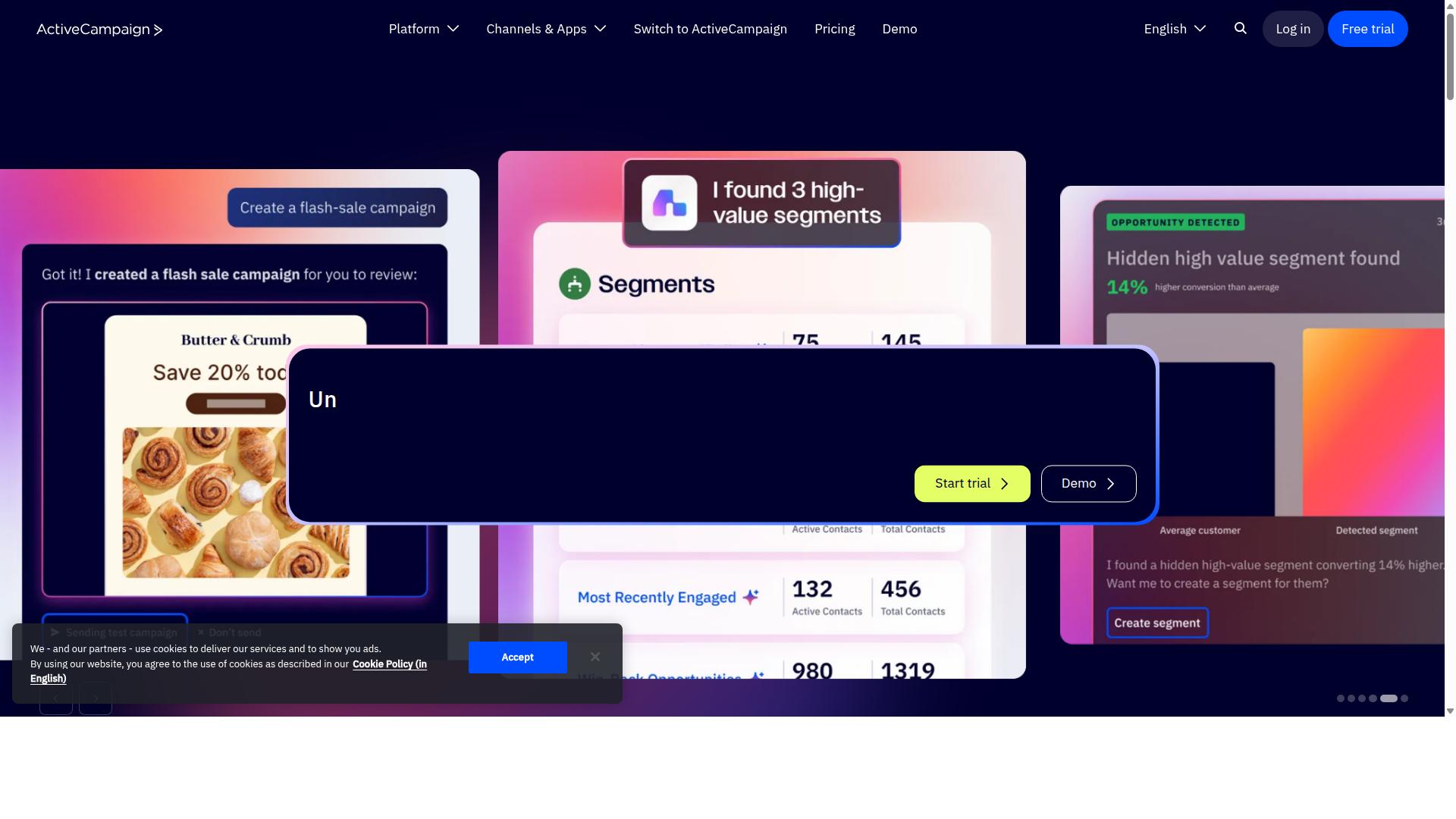 ActiveCampaign website