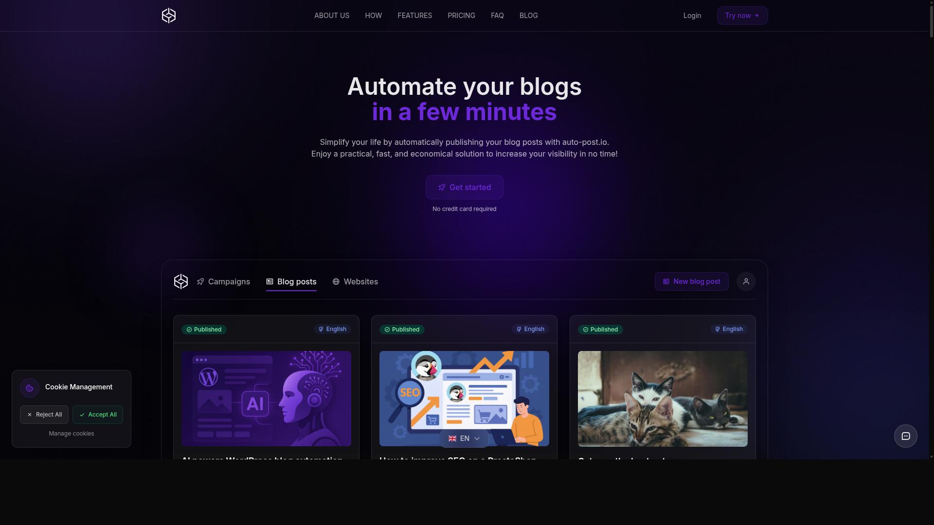 auto-post.io website