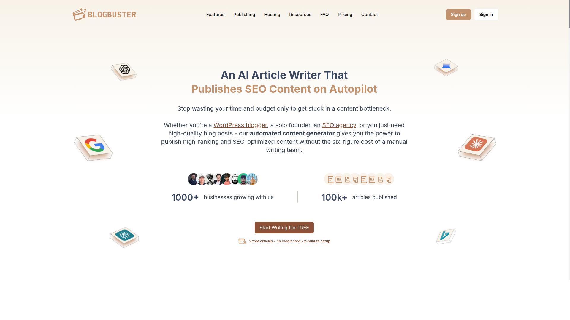 BlogBuster website