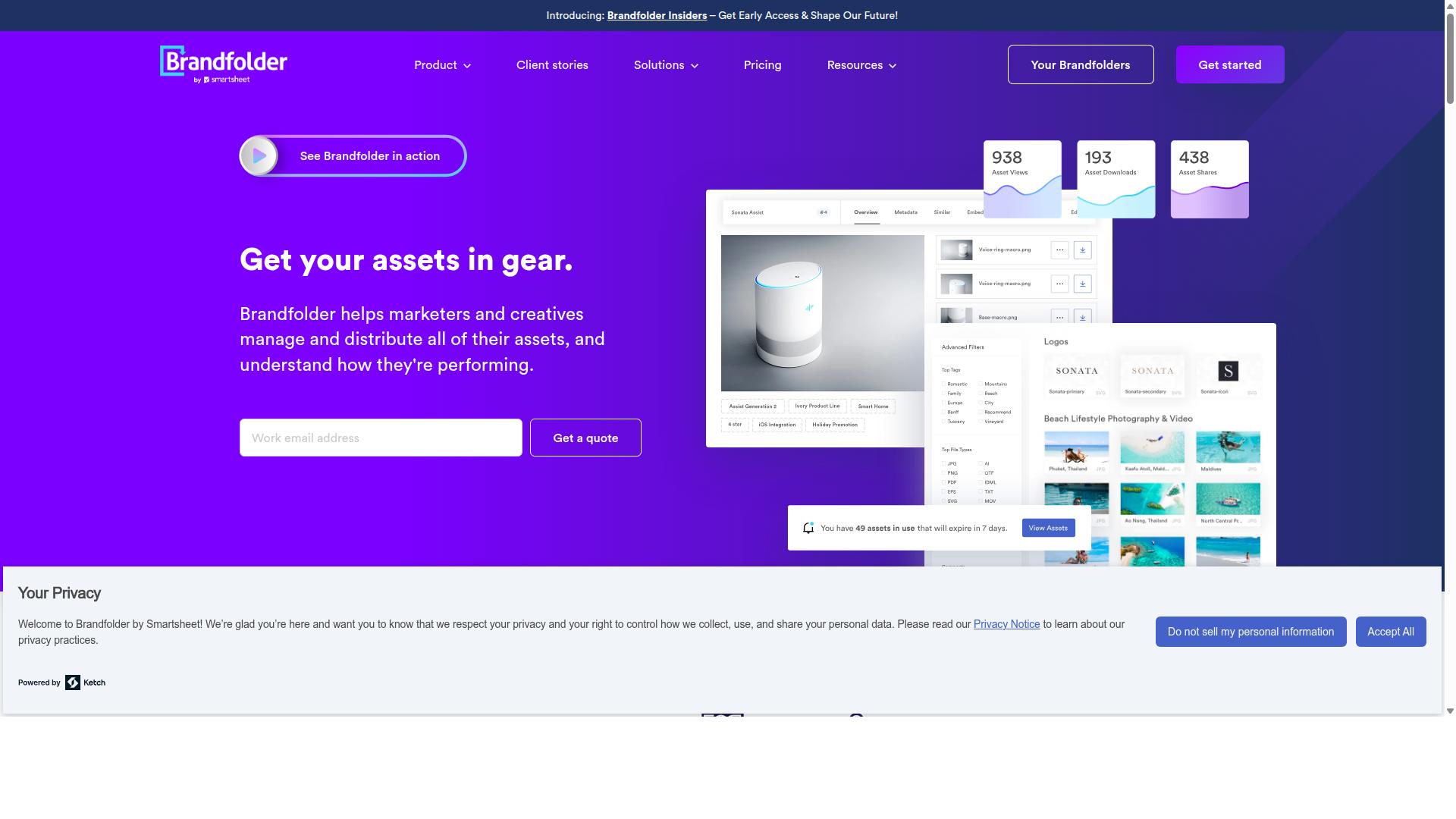 Brandfolder website