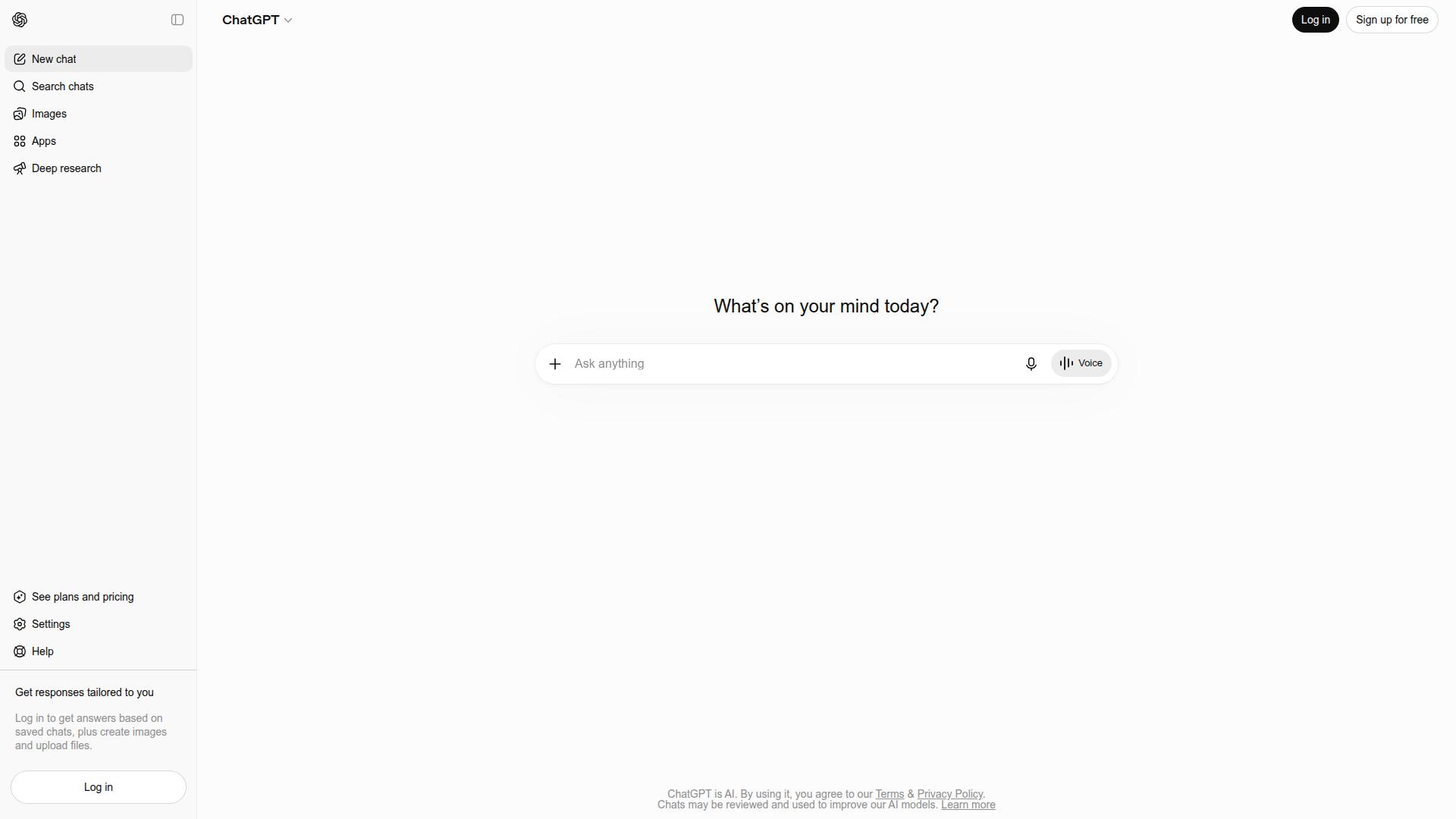 ChatGPT website