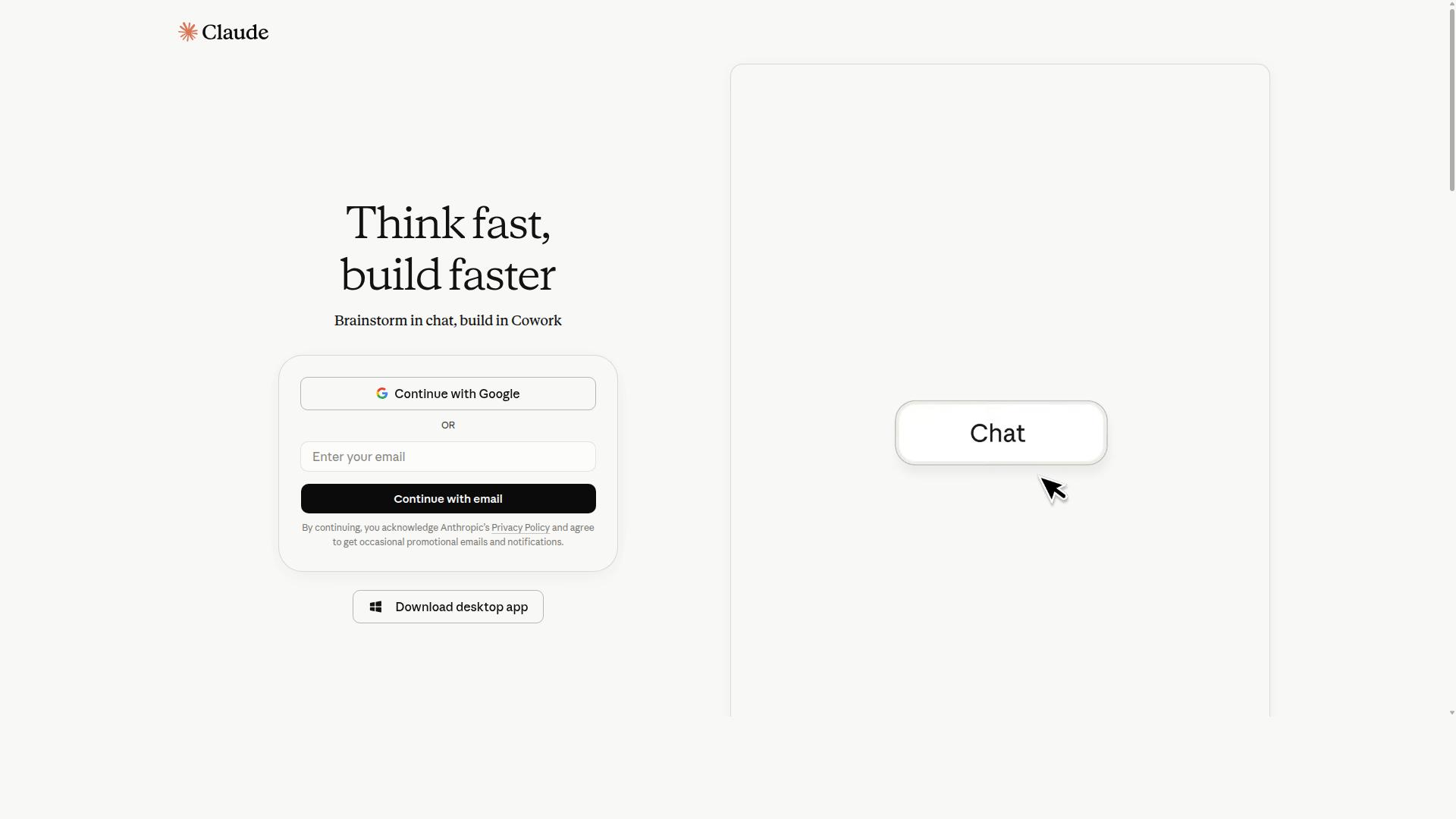 Claude website