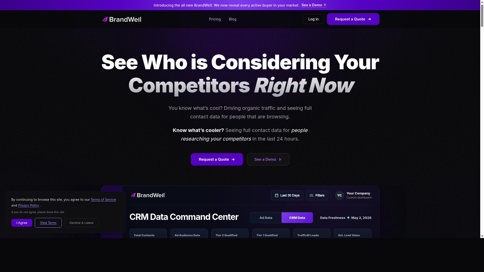 Content at Scale website