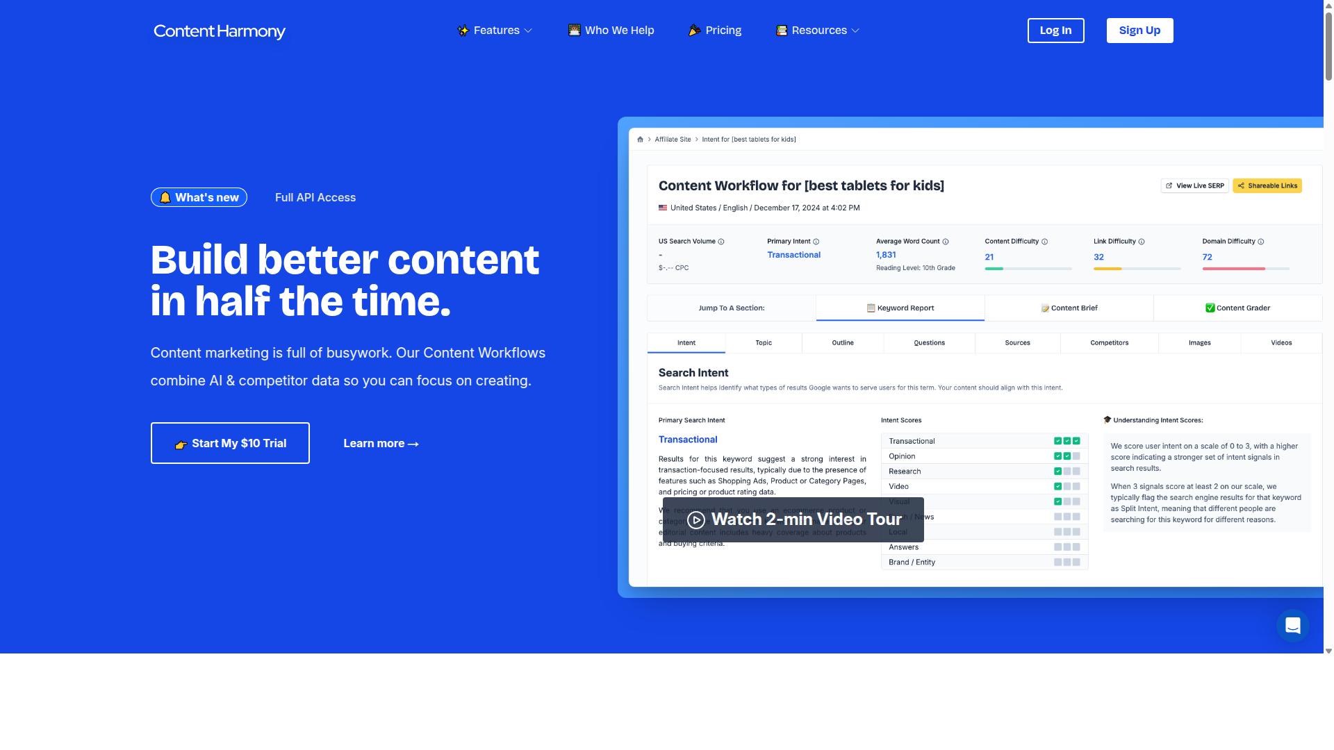 Content Harmony website
