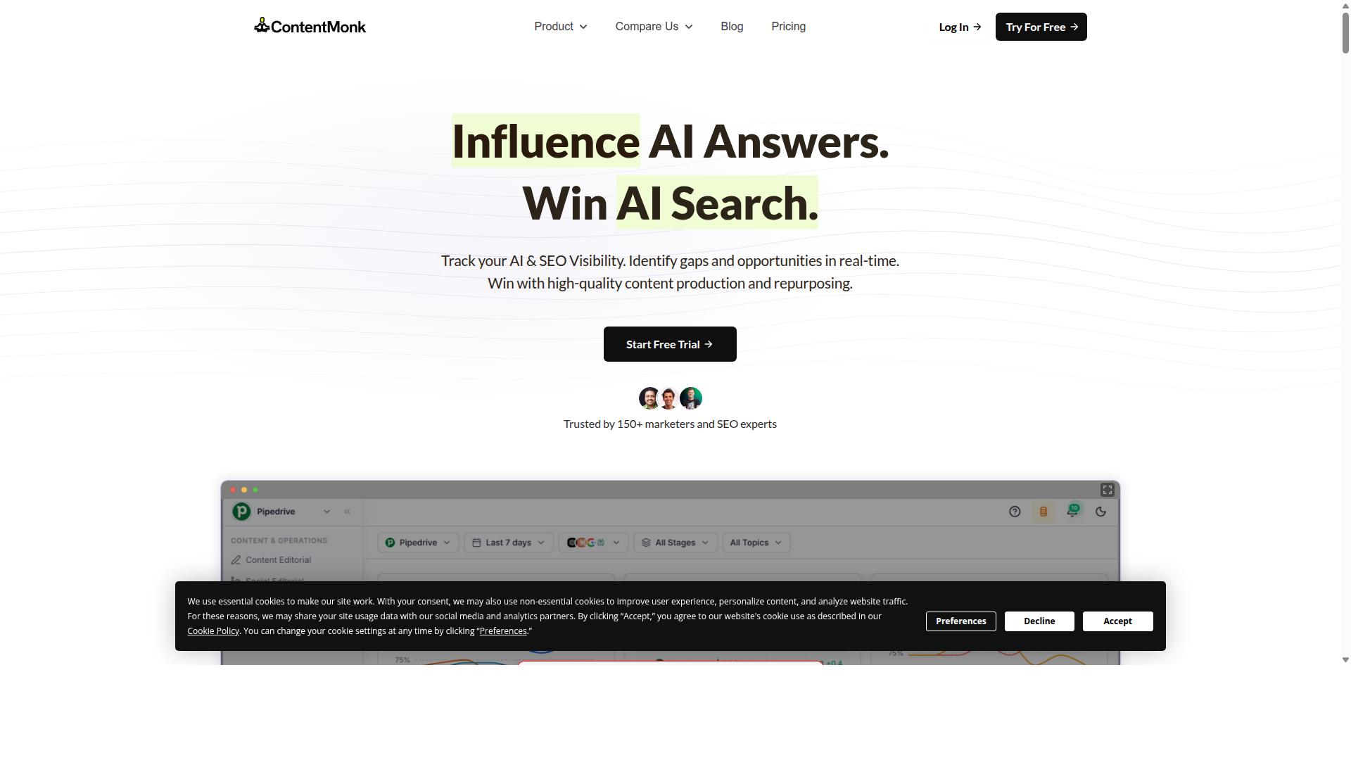 ContentMonk website