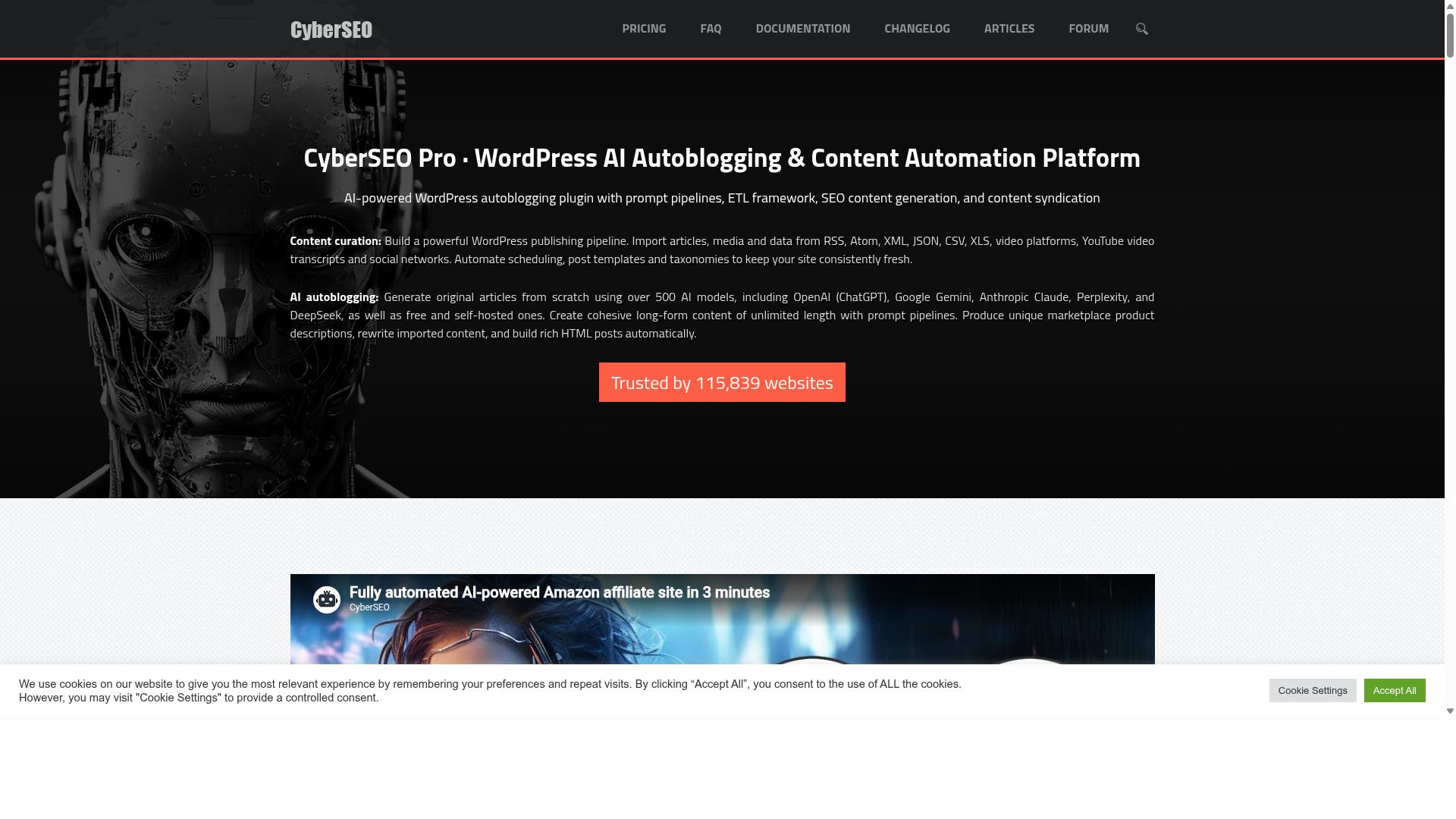 CyberSEO website