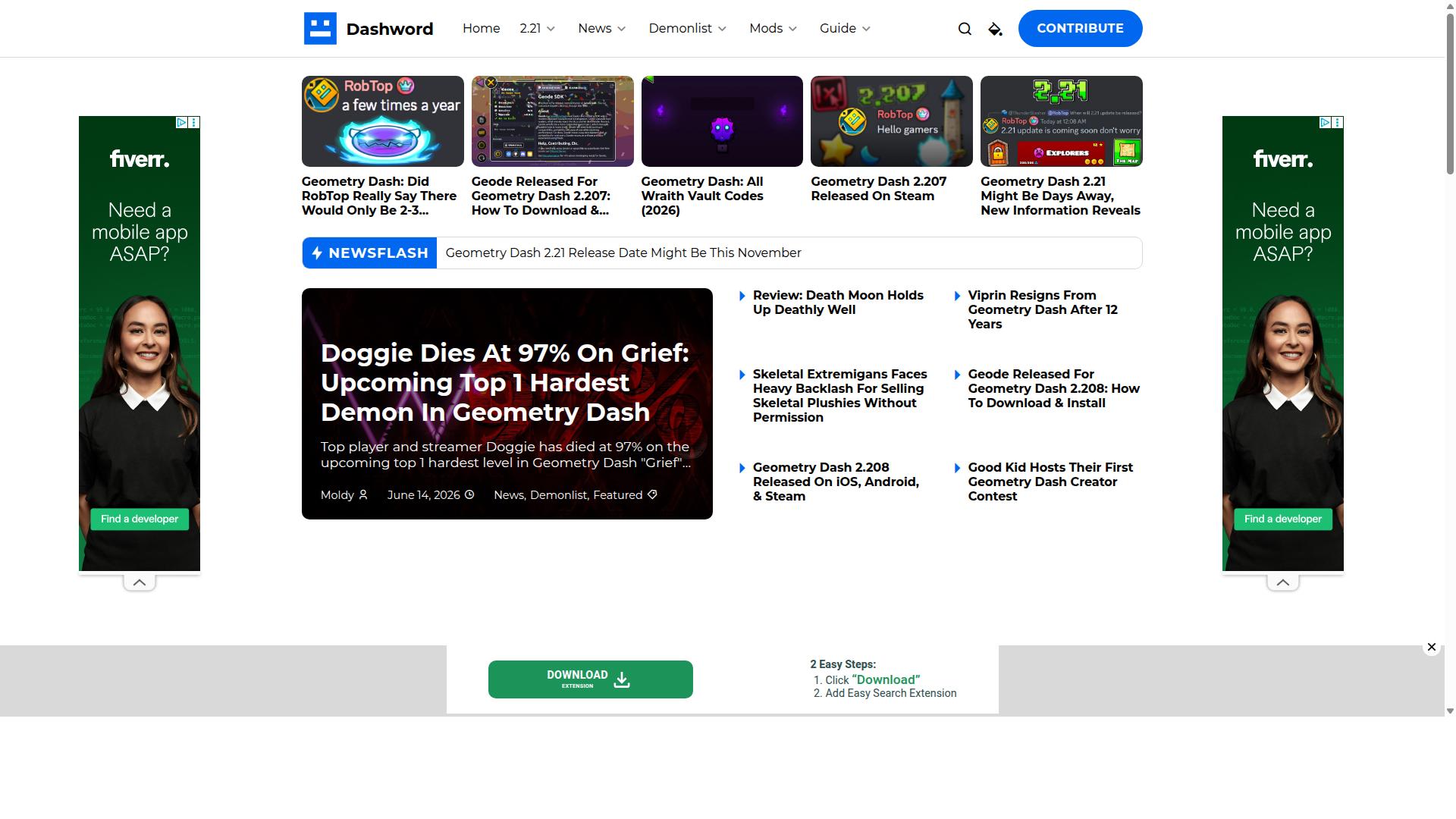 Dashword website