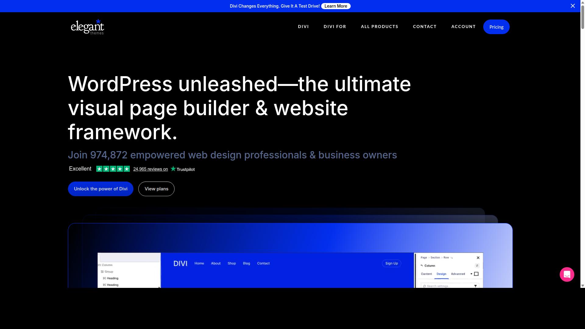 Divi AI website
