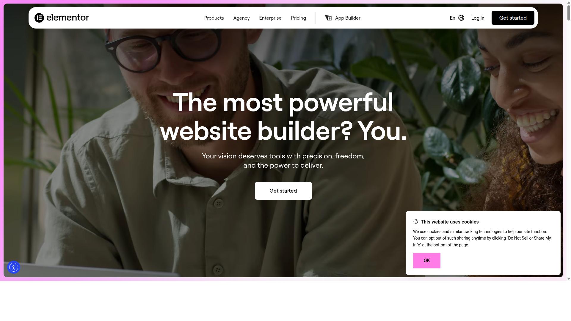 Elementor AI website