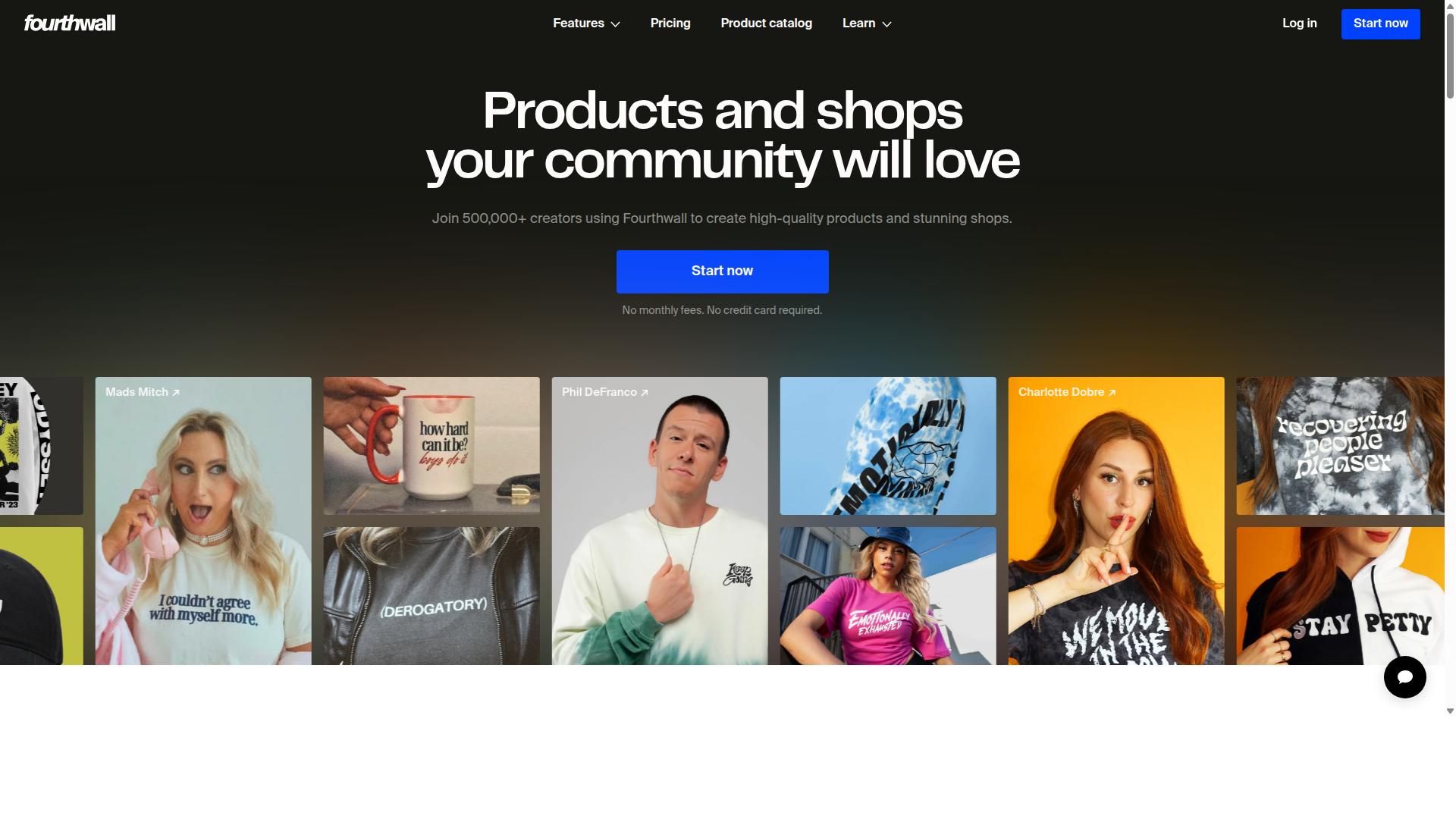Fourthwall website