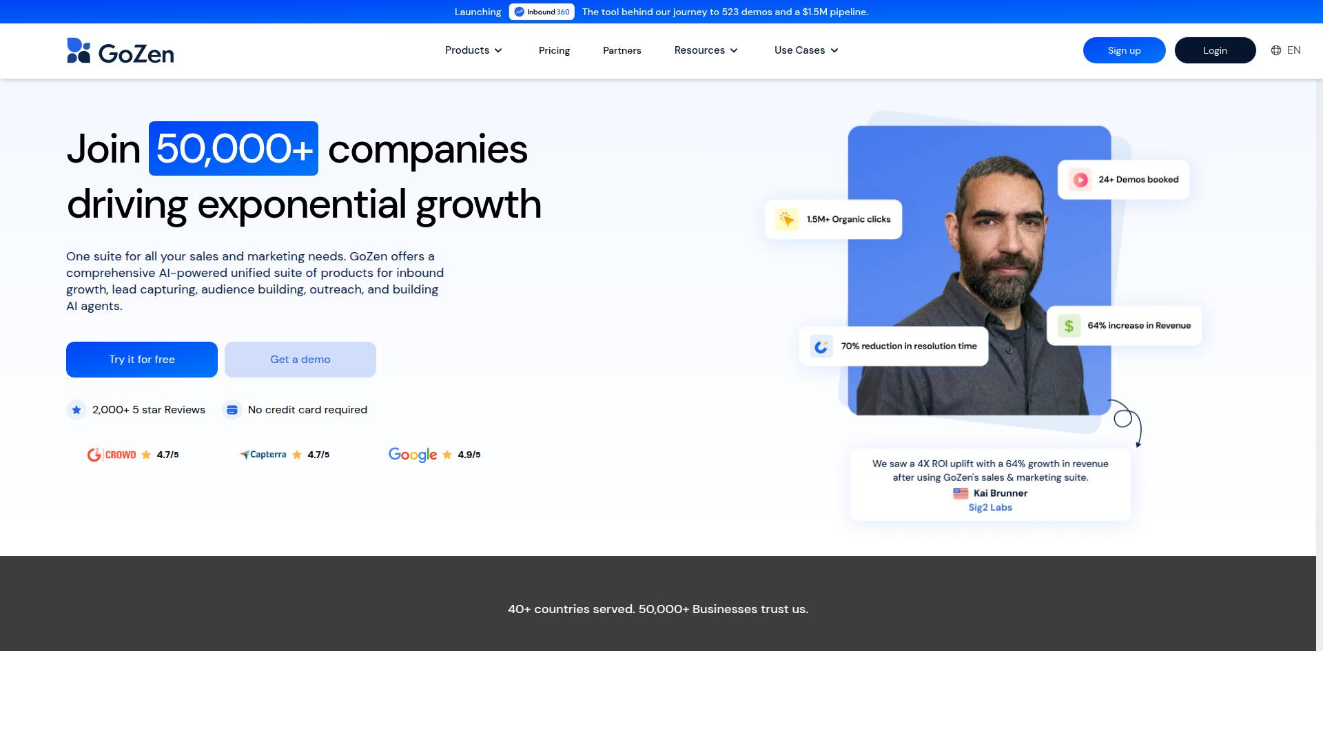 GoZen Content.AI website