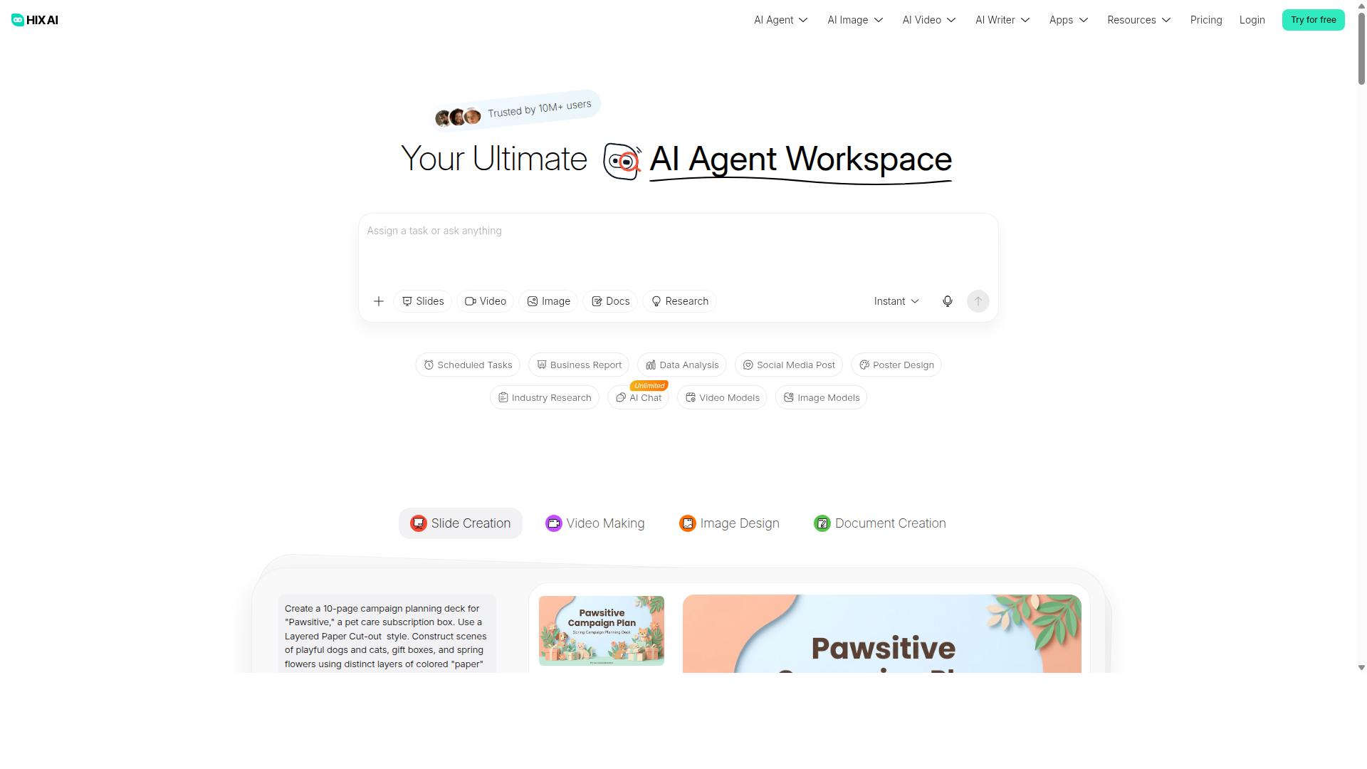 HIX.AI / ArticleGPT website