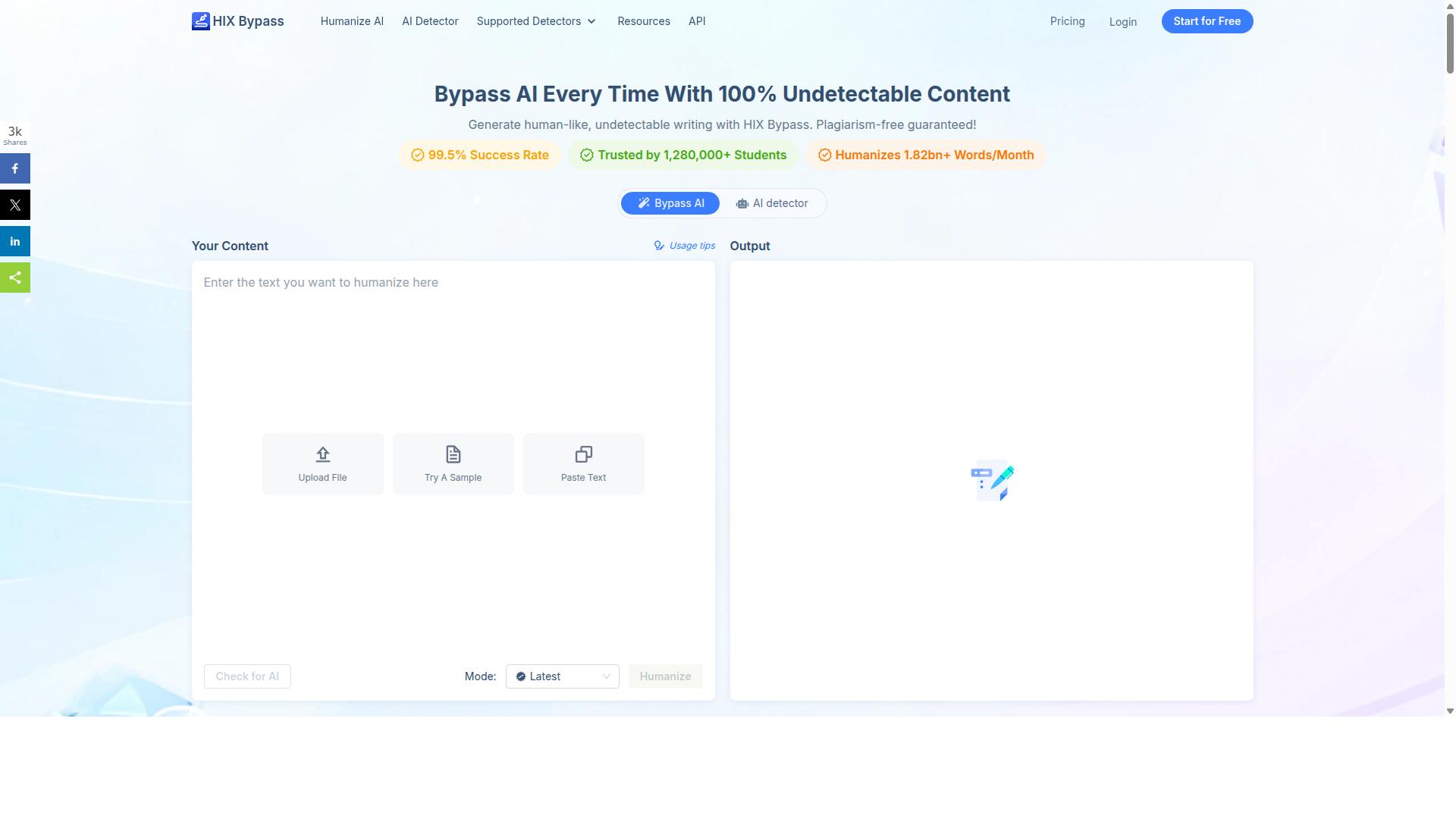 HIX Bypass website