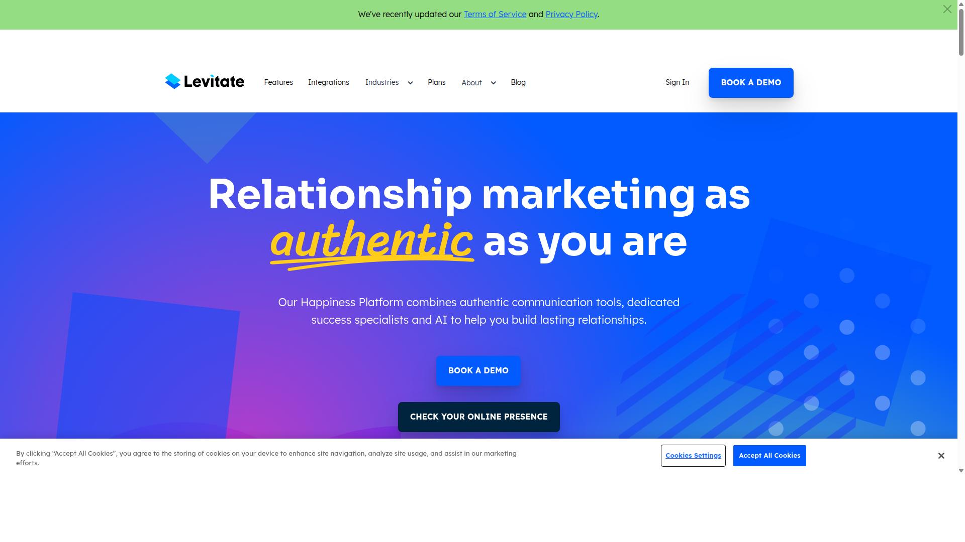 Levitate website