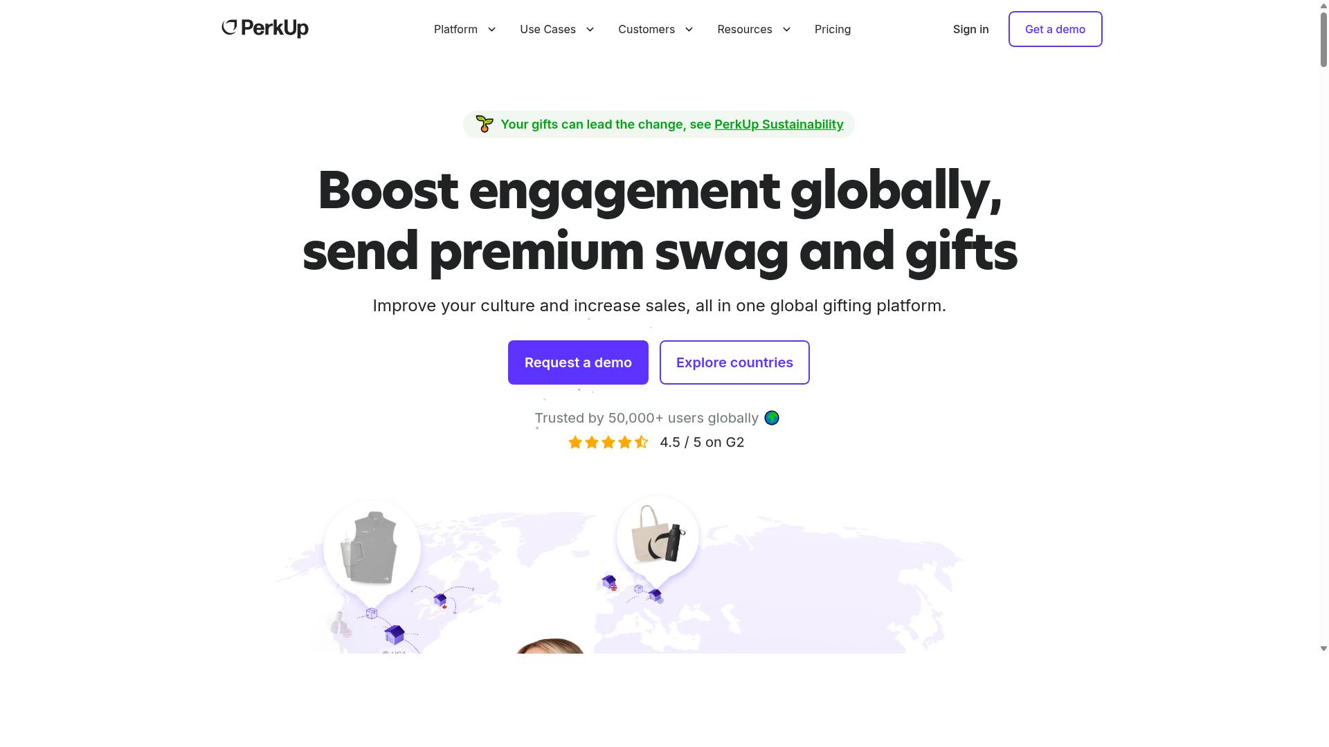 PerkUp website