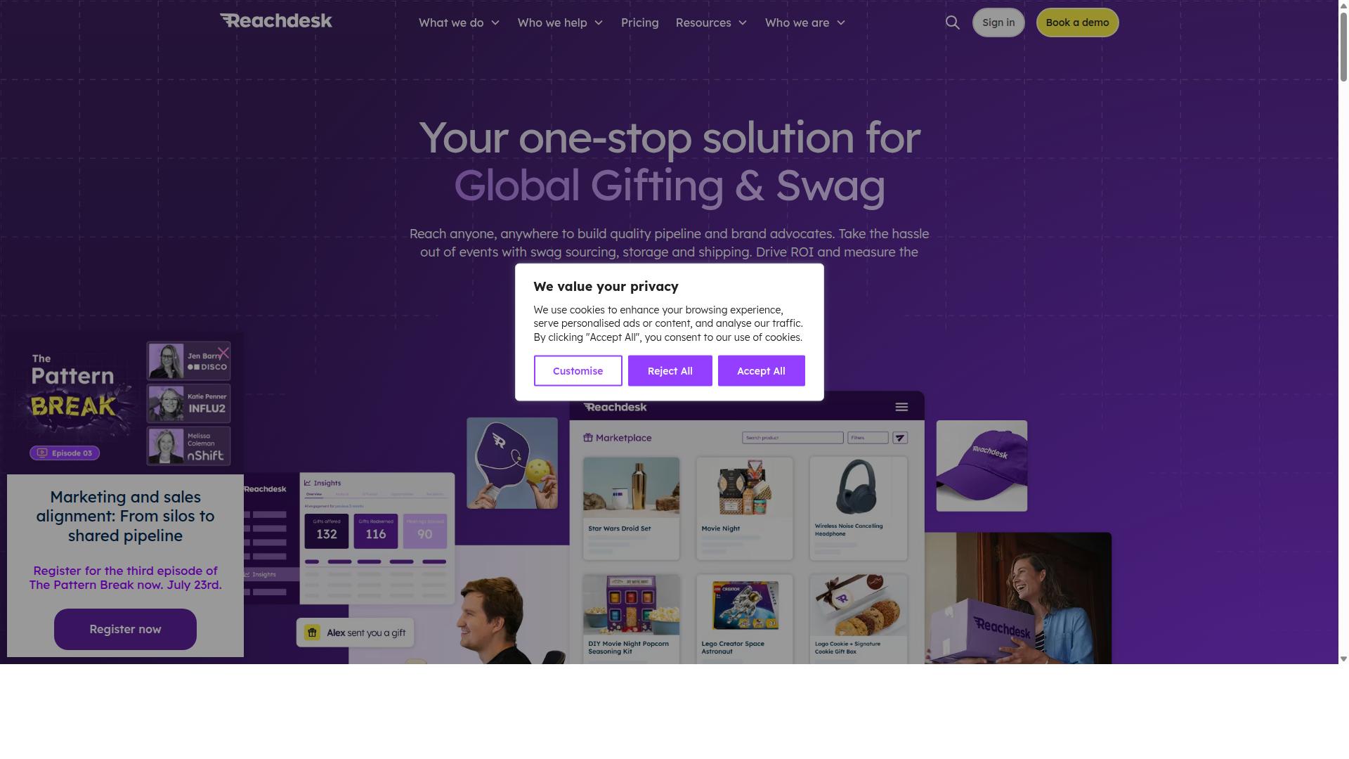 Reachdesk website