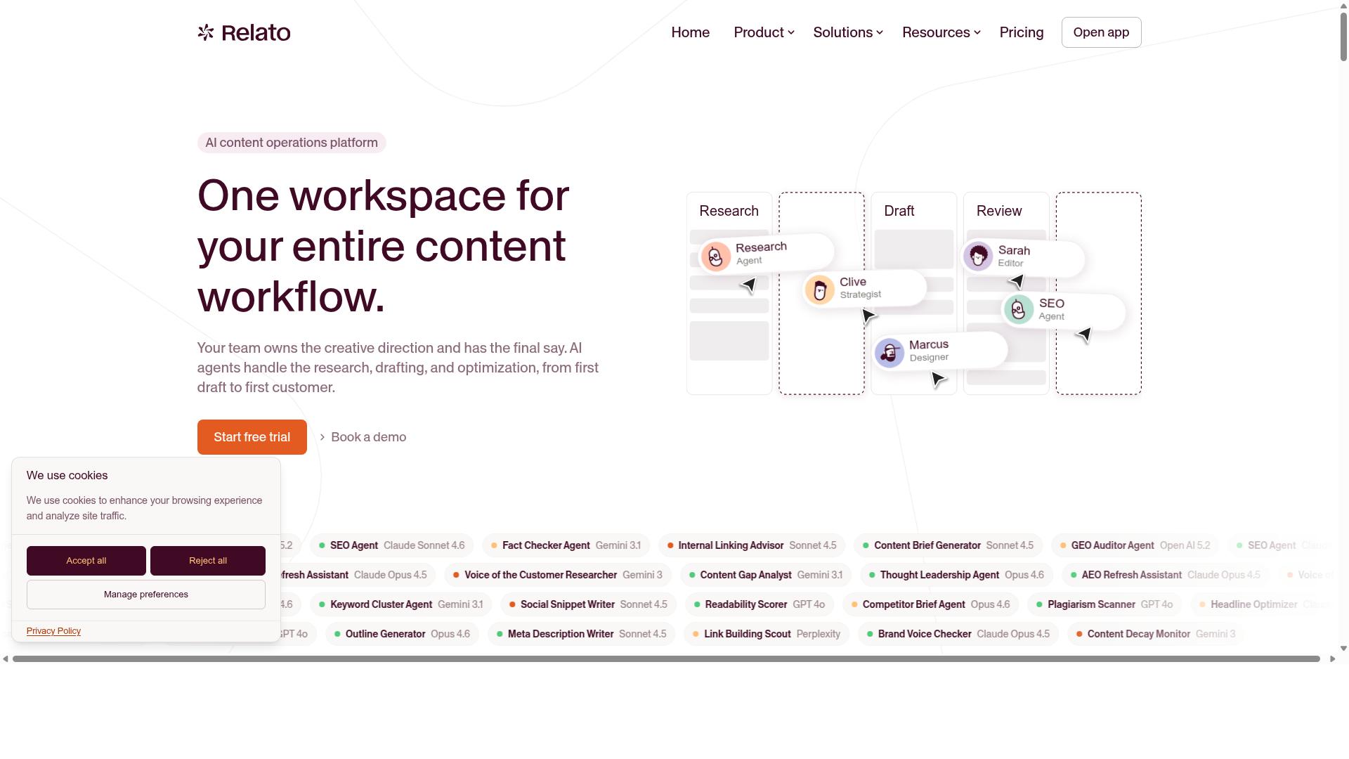 Relato website