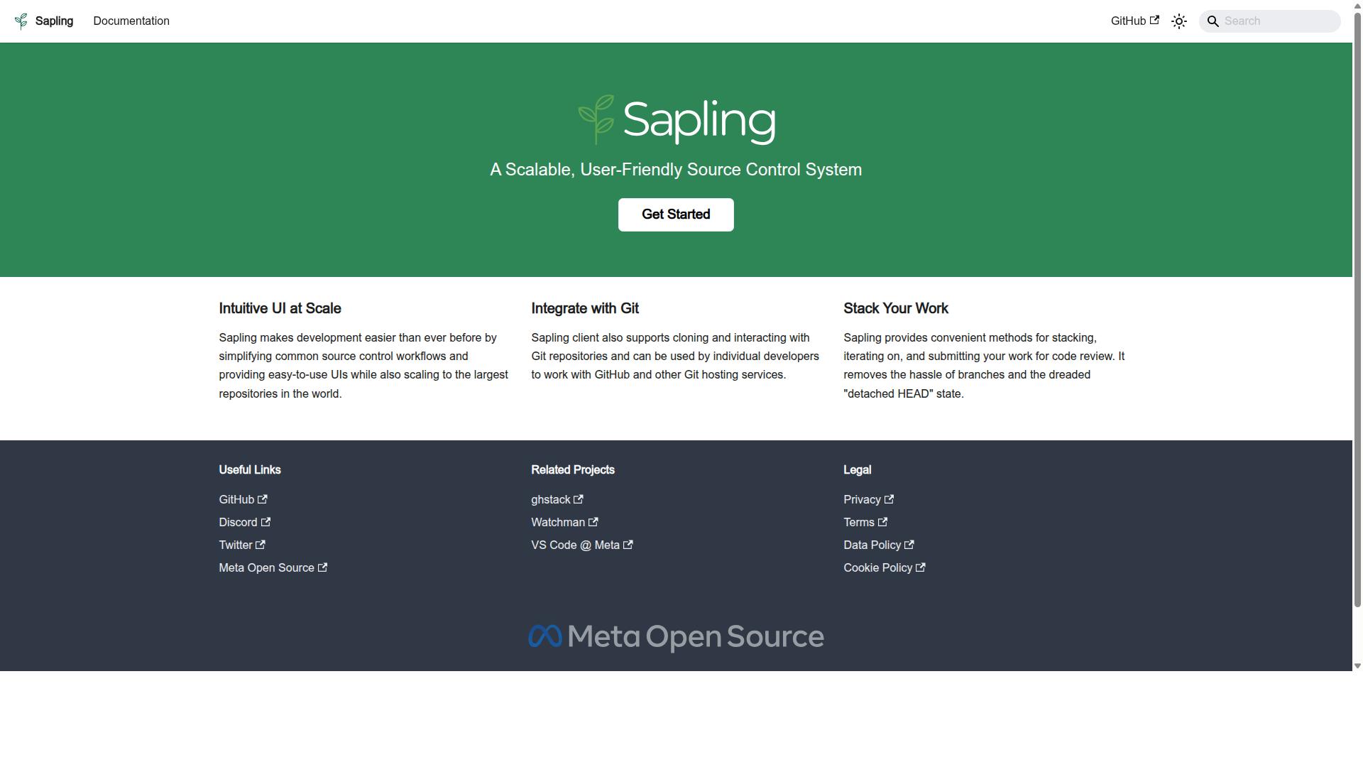 Sapling website