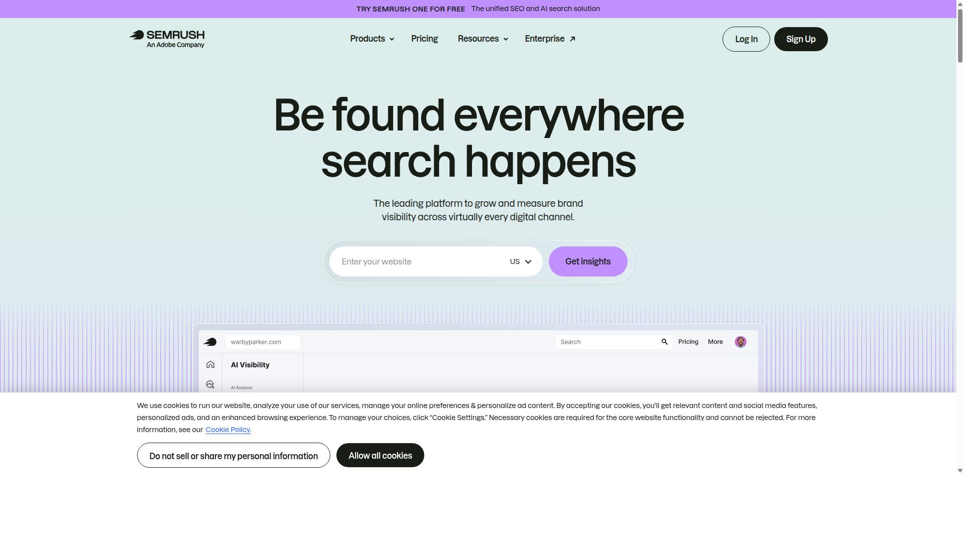 Semrush ContentShake / Semrush Content Toolkit website