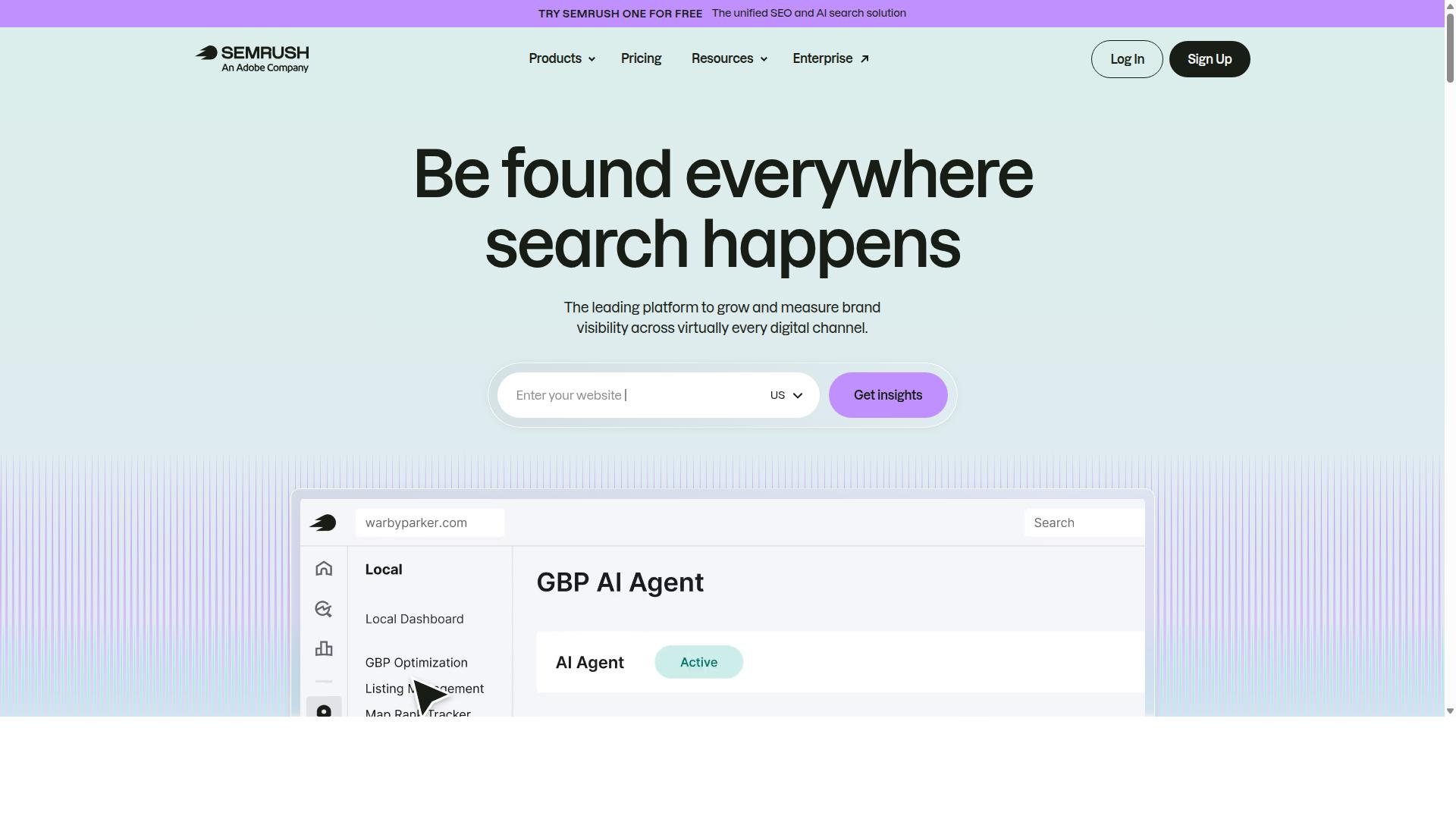 Semrush website