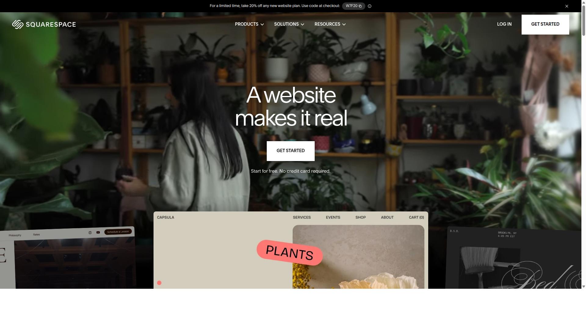 Squarespace website