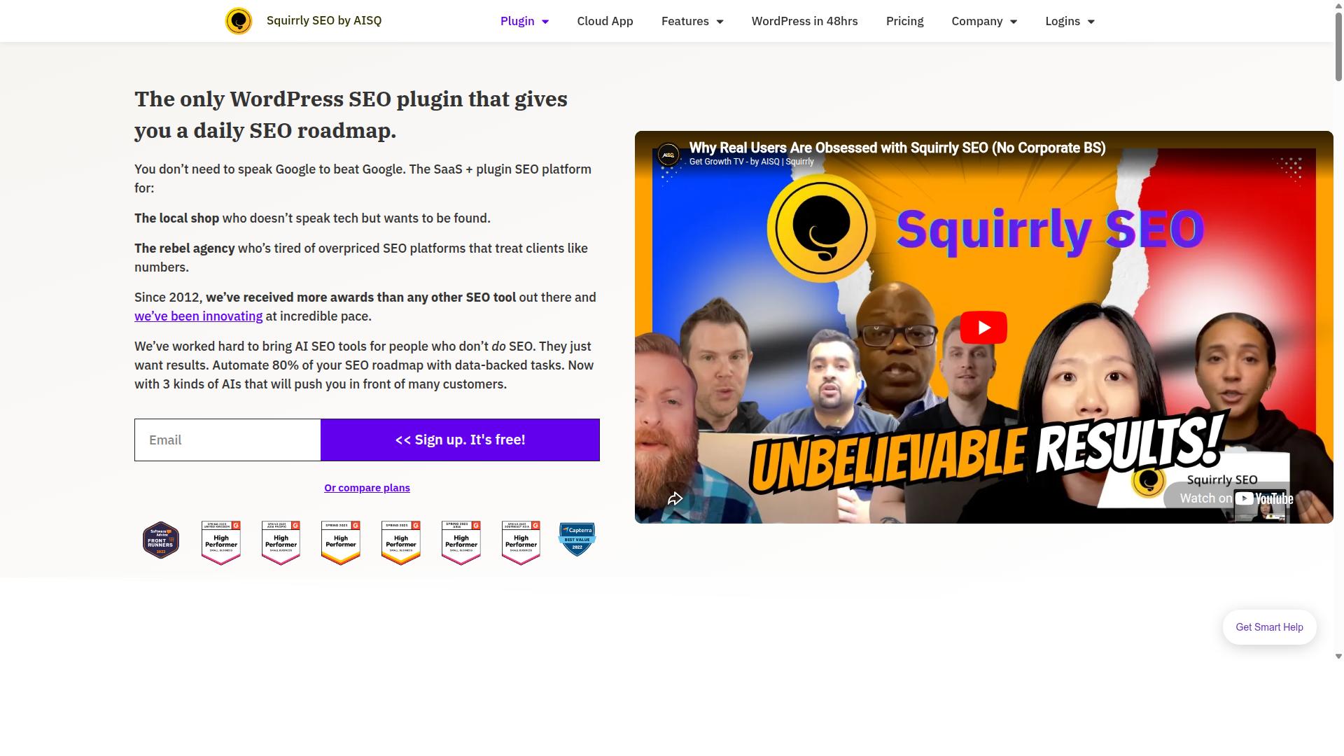 Squirrly SEO website