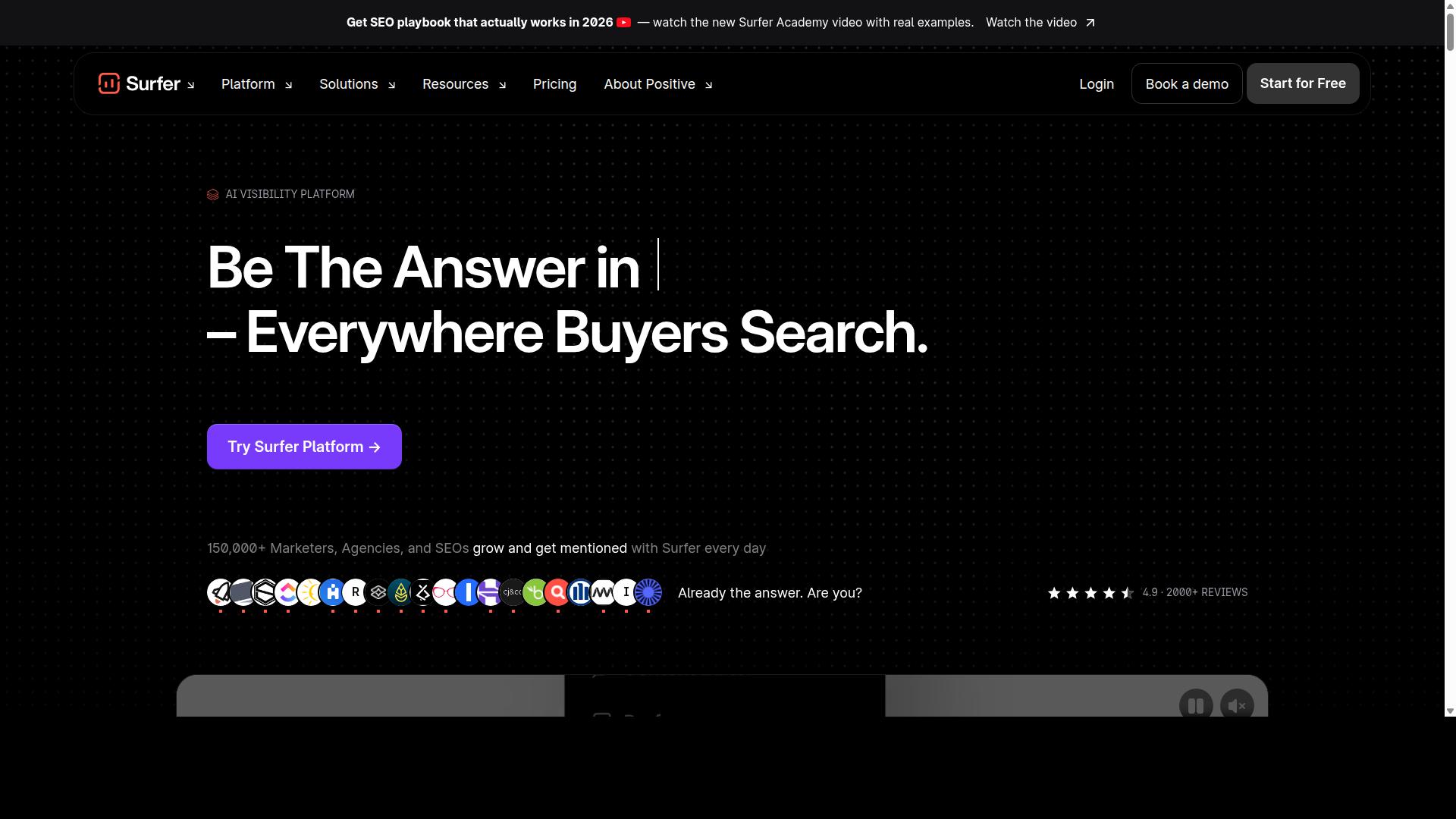 Surfer AI / Surfer SEO website