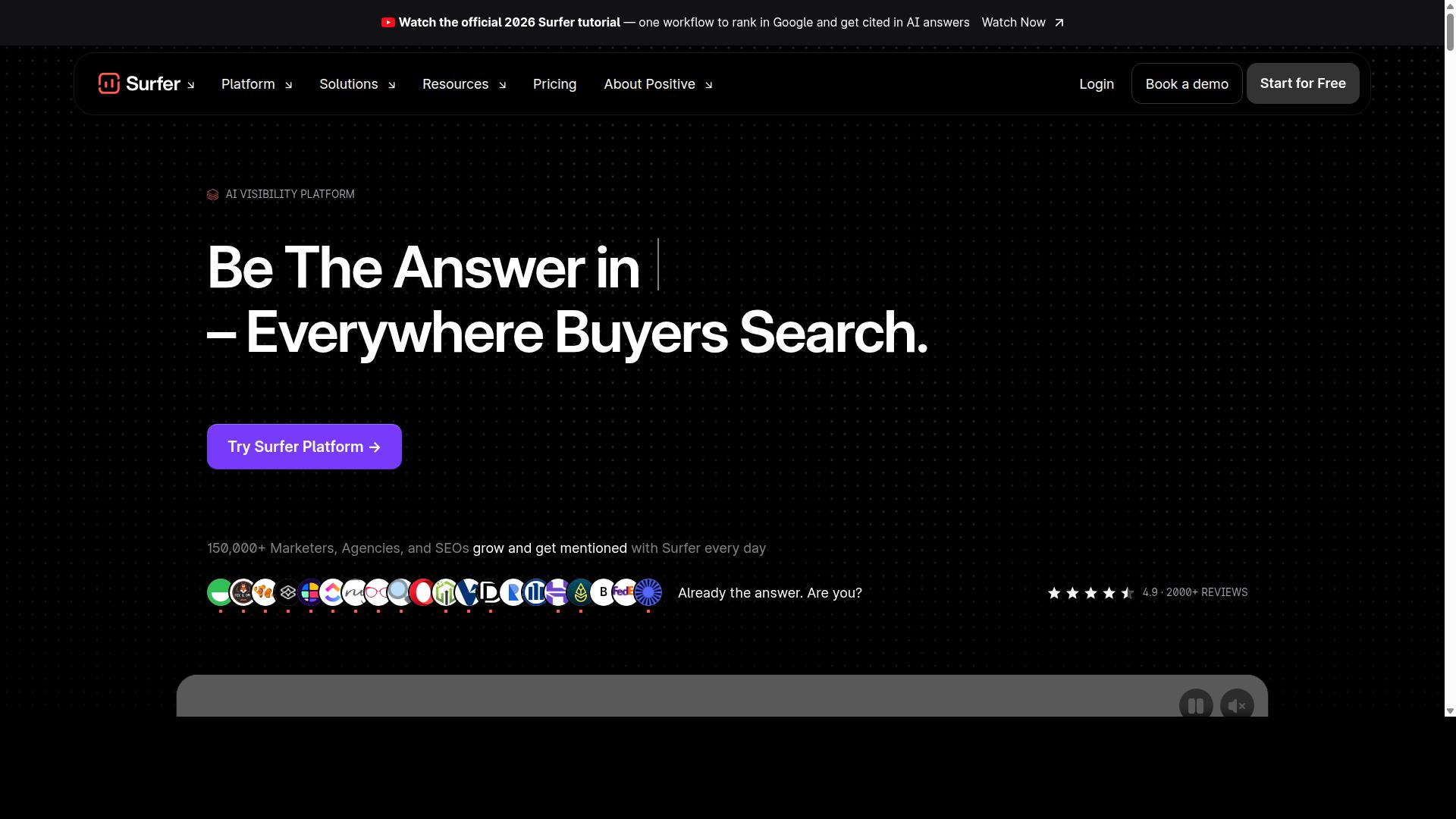 Surfer SEO website
