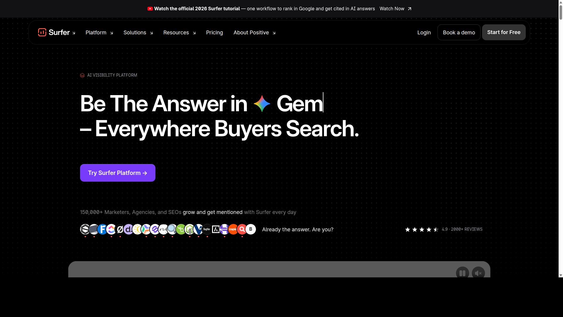 Surfer SEO website
