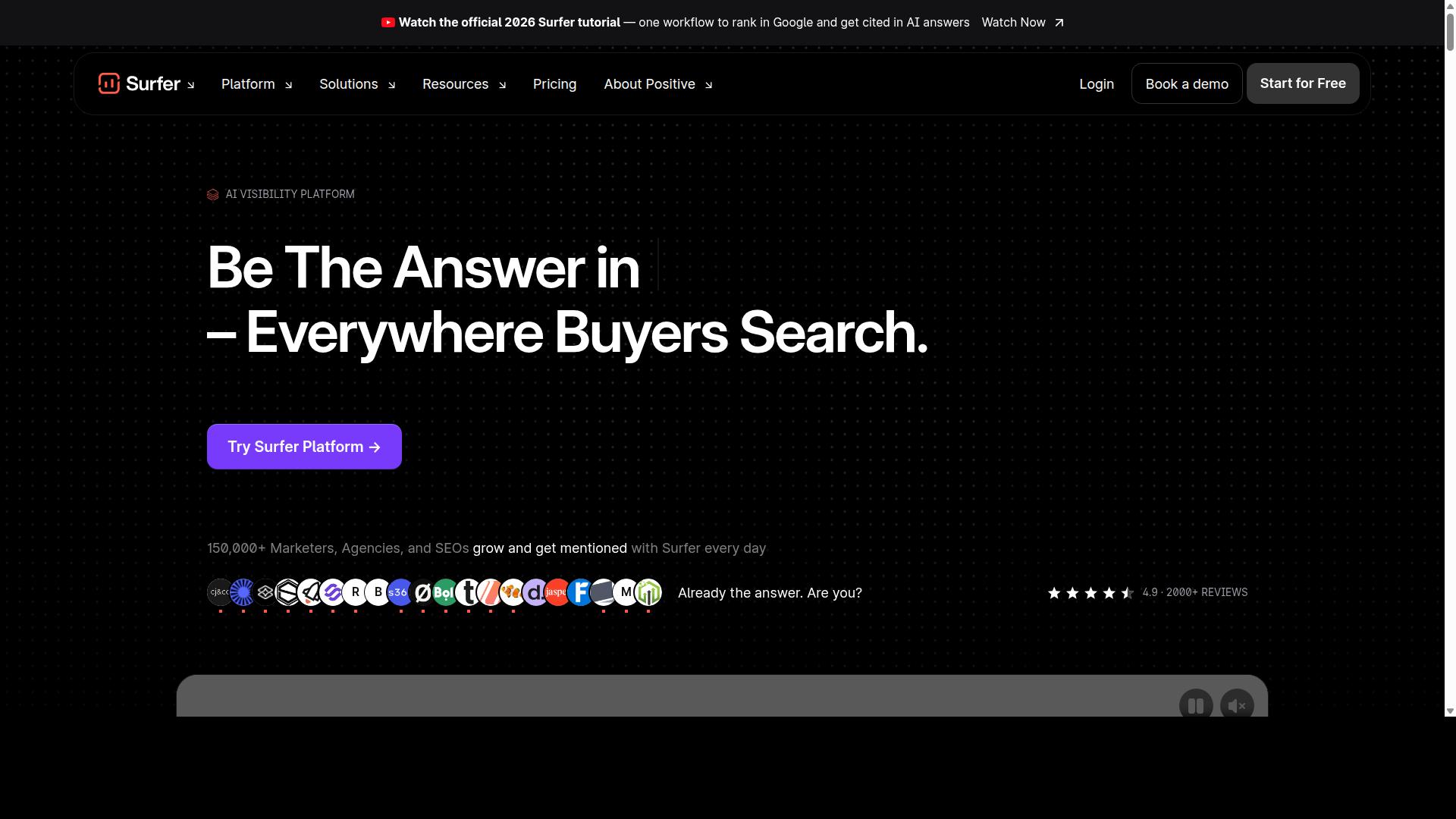 Surfer SEO website