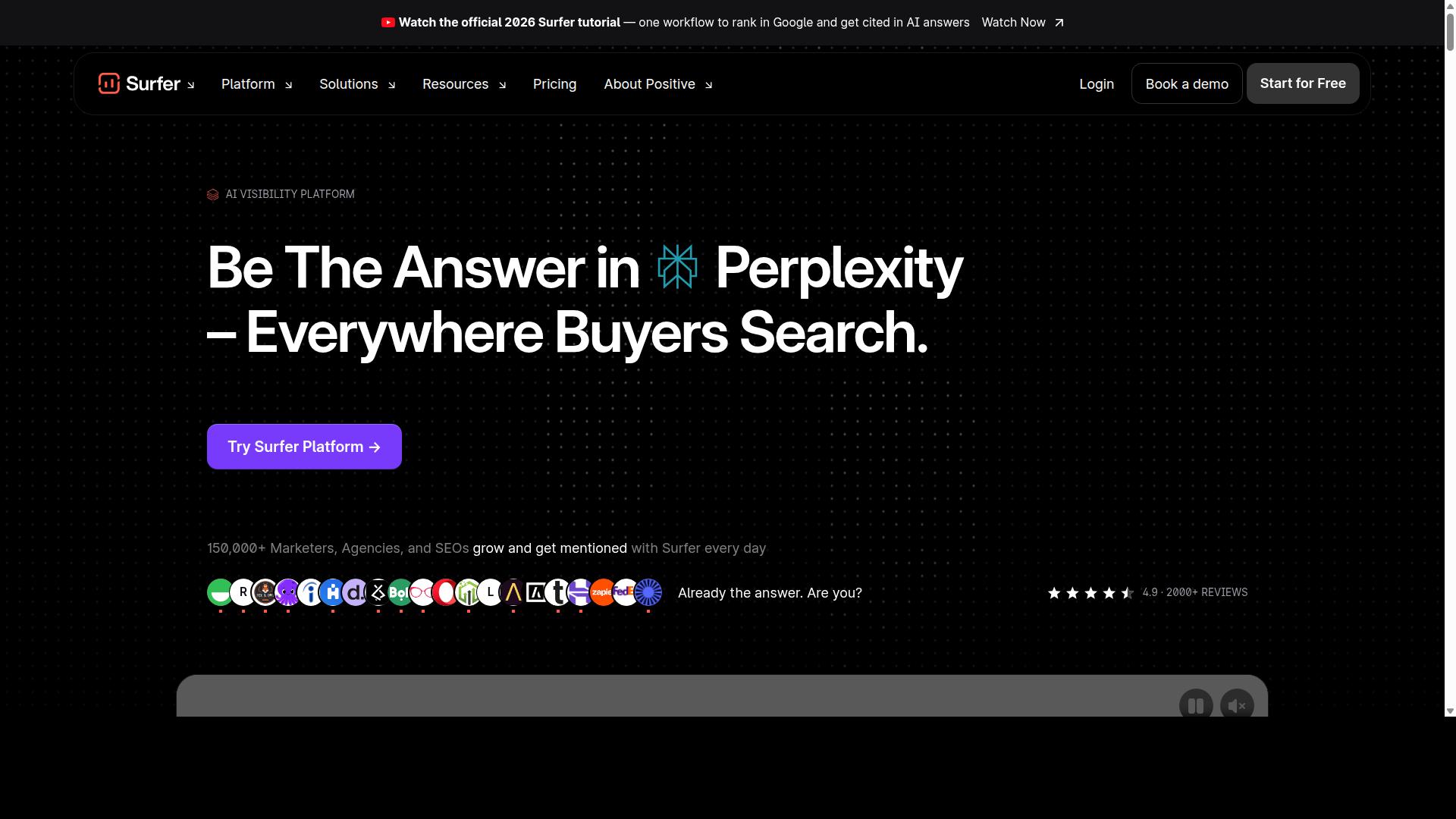 Surfer SEO website