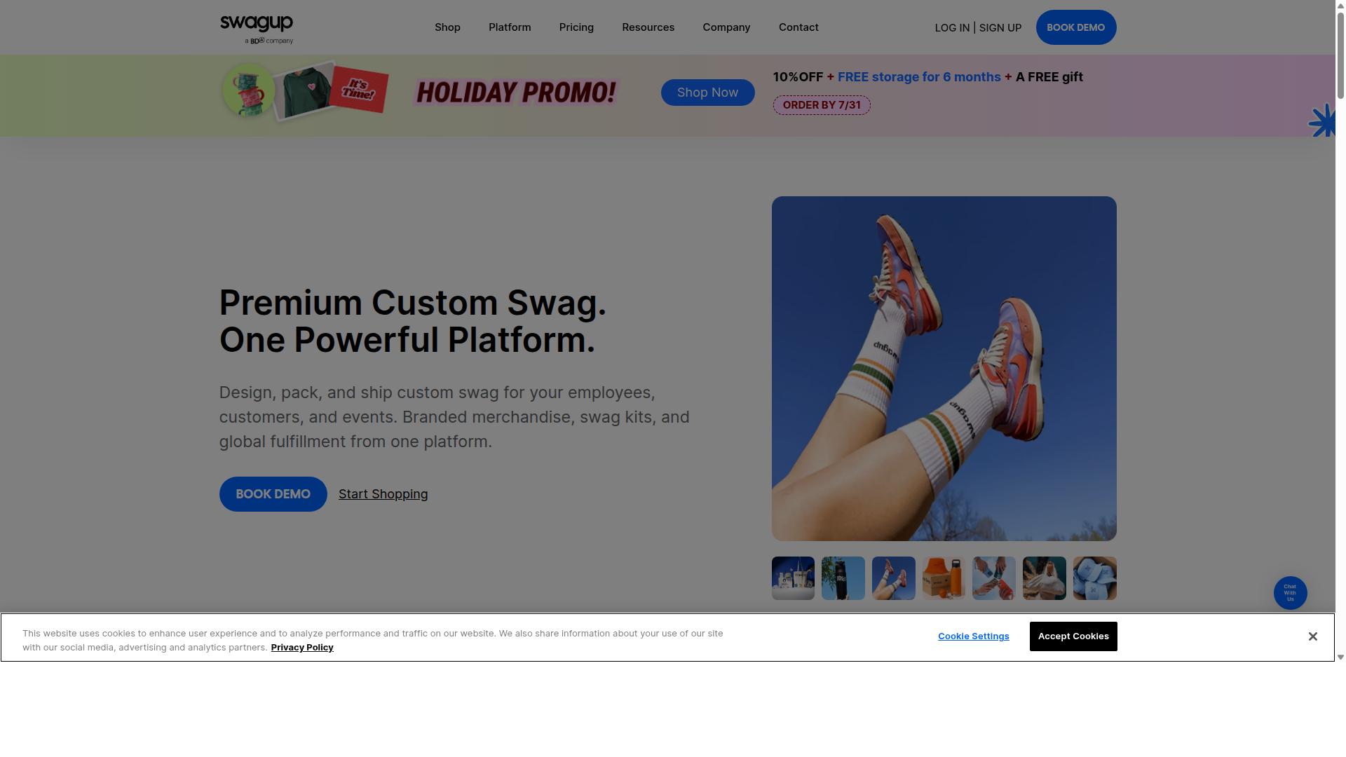 SwagUp website