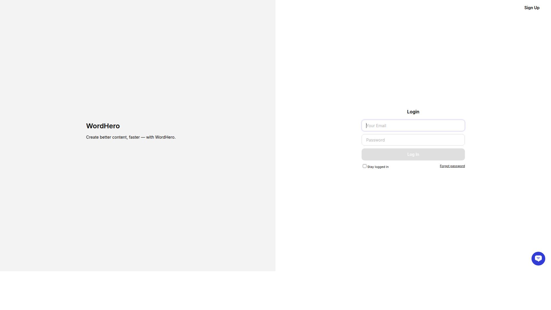 WordHero website