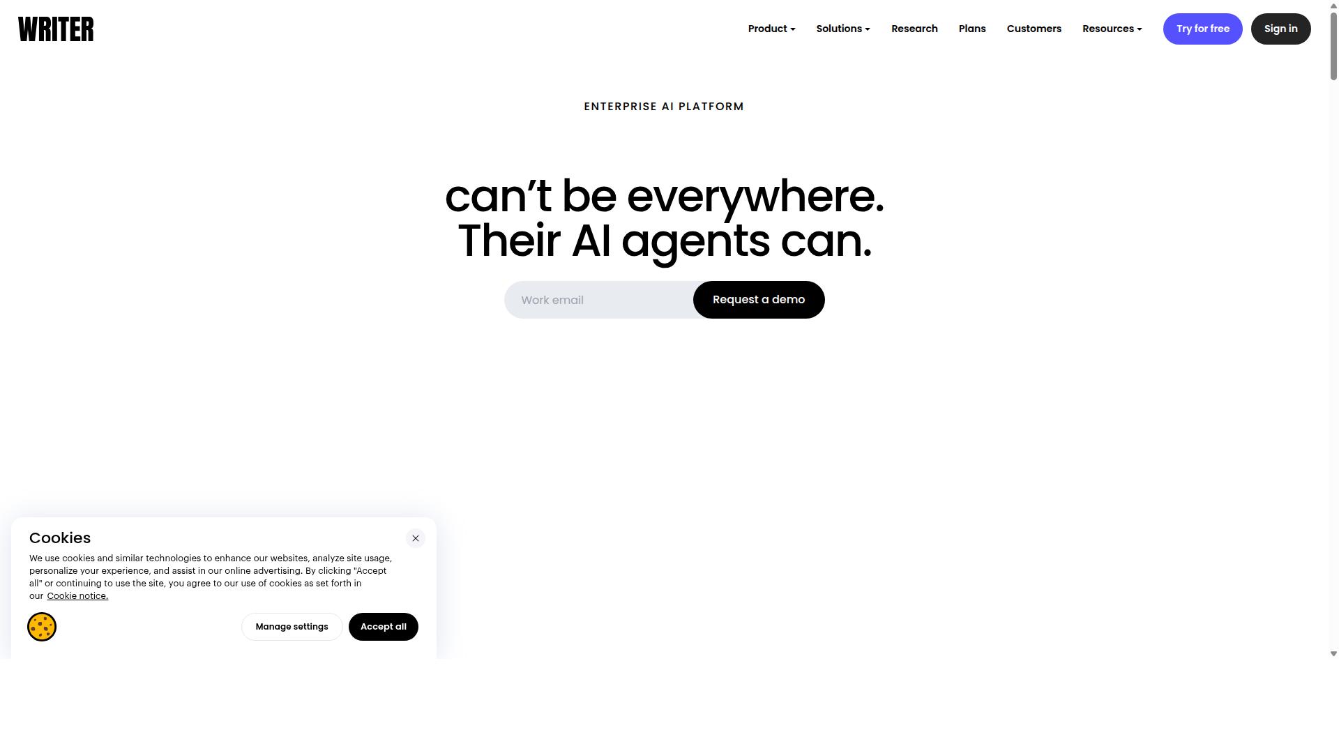 Writer.com website