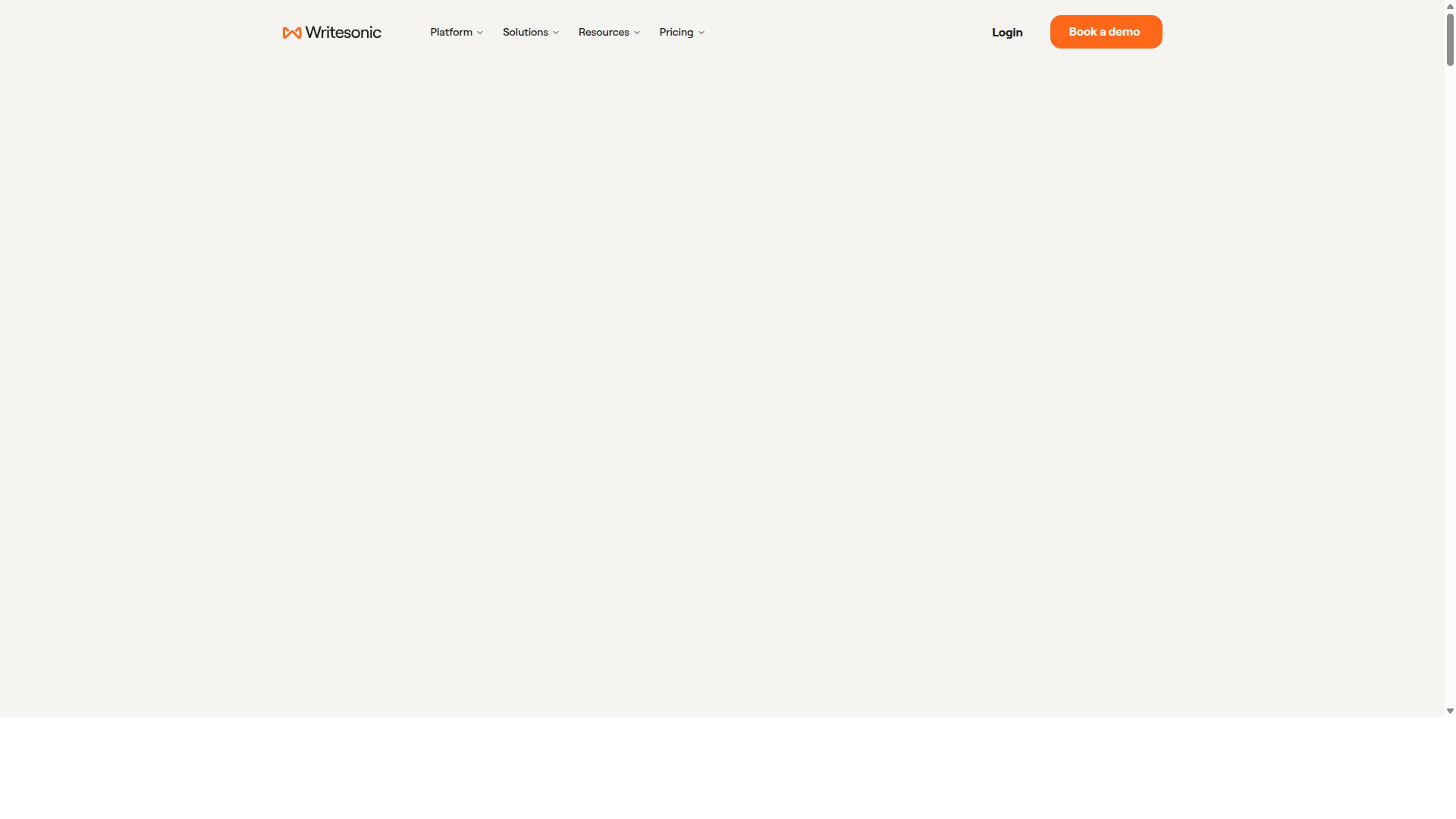 Writesonic website