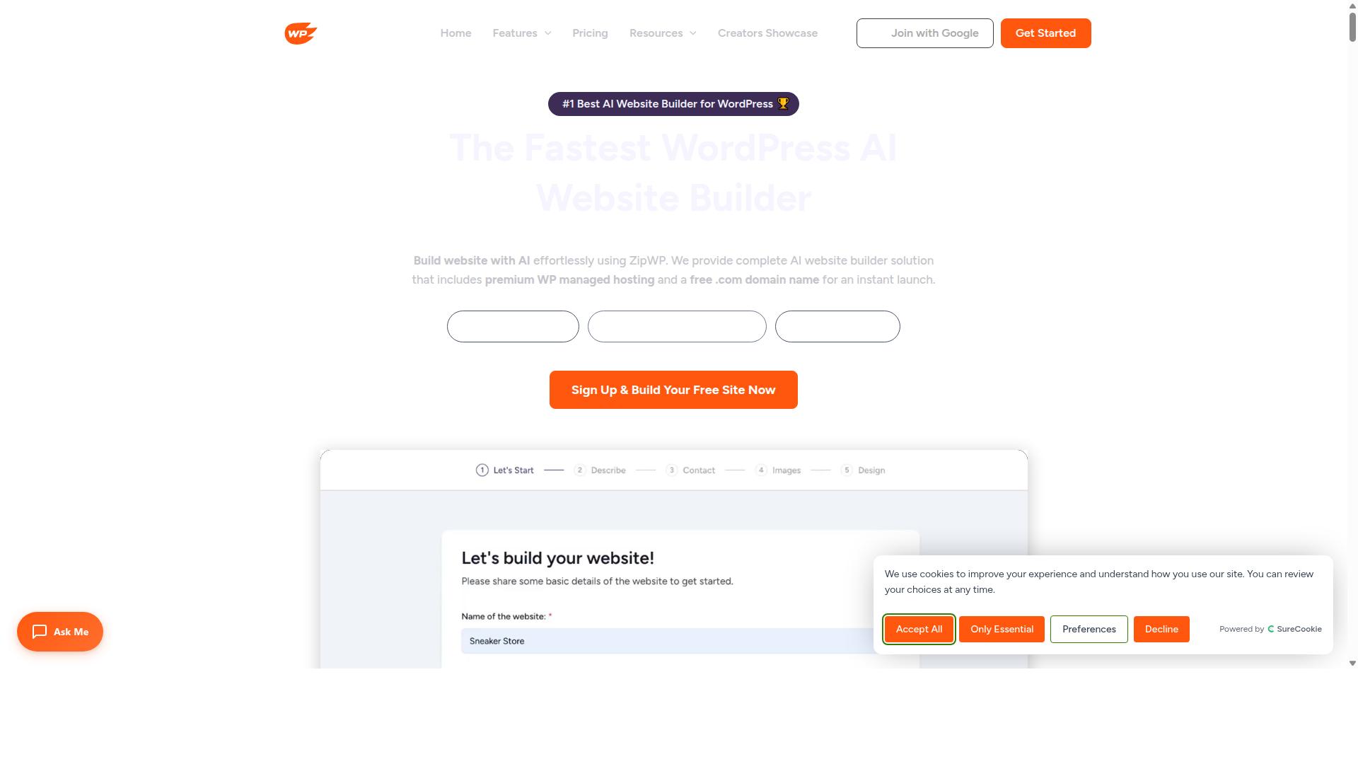 ZipWP website