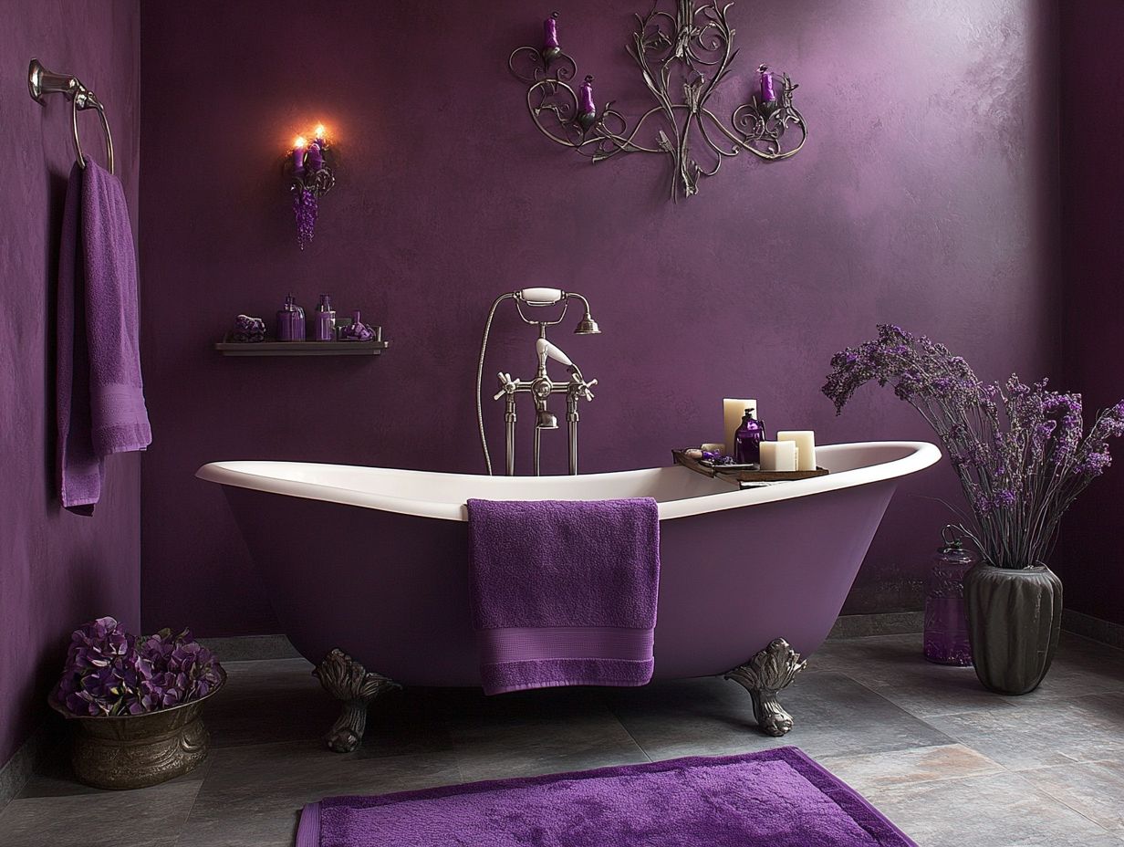 1. Lavender Walls with White Accents