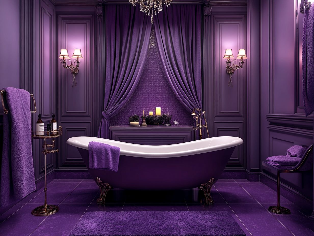 11. Purple and Gold Moroccan Style