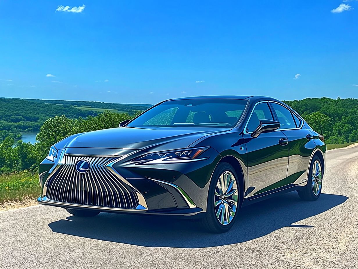 2024 Lexus ES luxury sedan showcasing its interior features