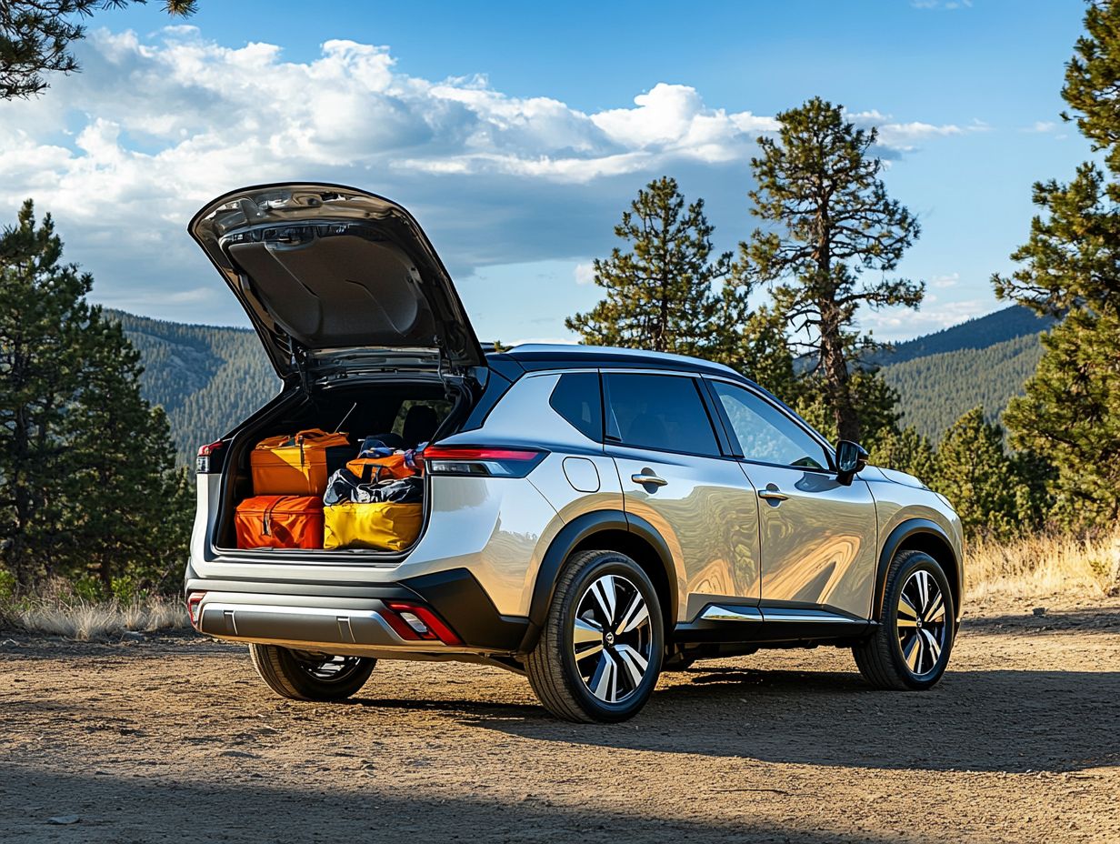 Interior of the 2024 Nissan Rogue showing spacious seating