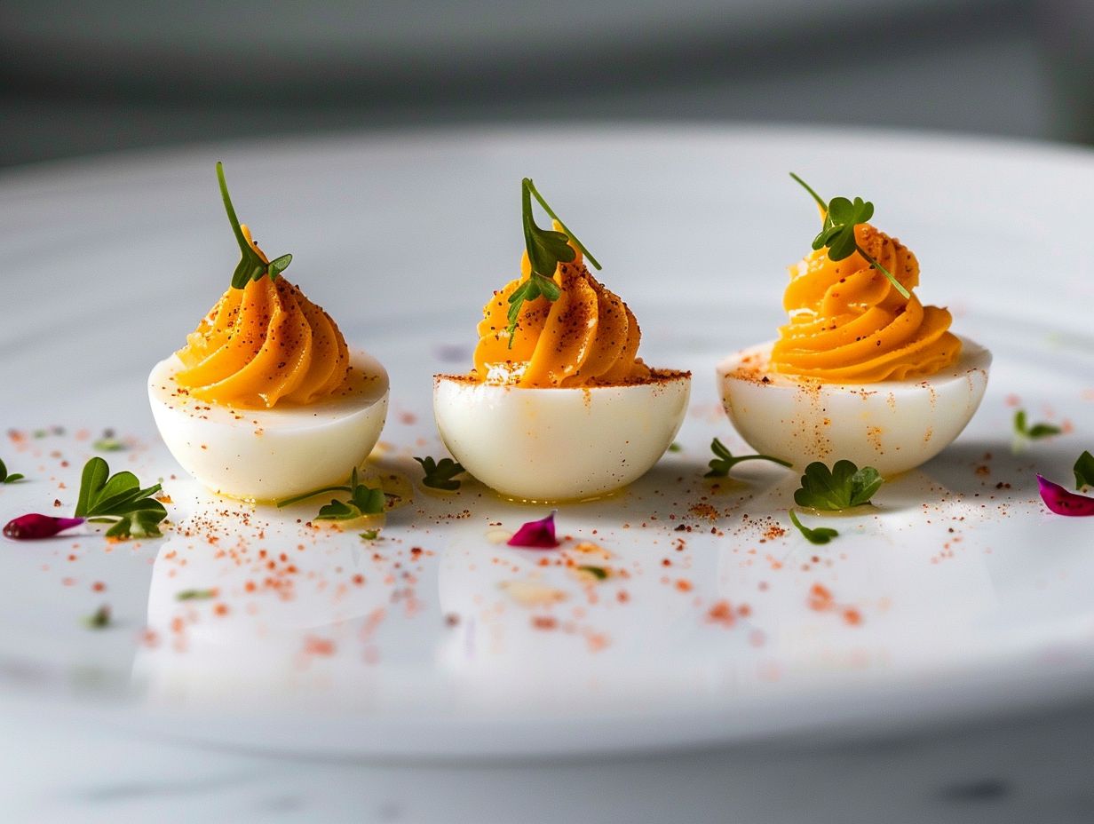 Spicy Sriracha Deviled Eggs