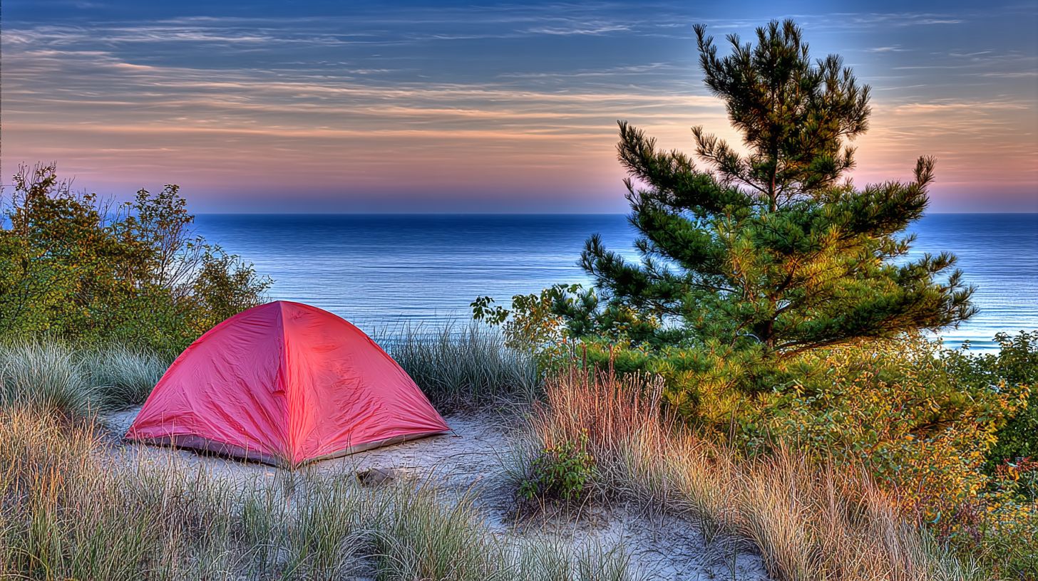 What weather preparations are essential for Michigan camping?