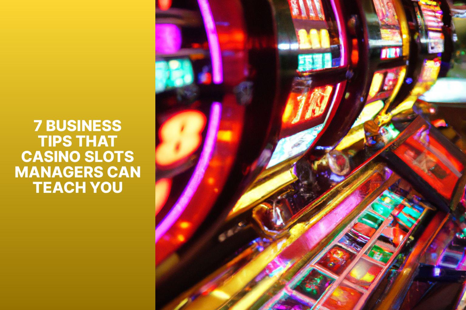 7 Business Tips That Casino Slots Managers Can Teach You