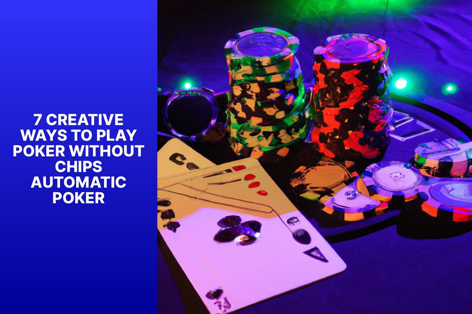 7 Creative Ways to Play Poker Without Chips  Automatic Poker