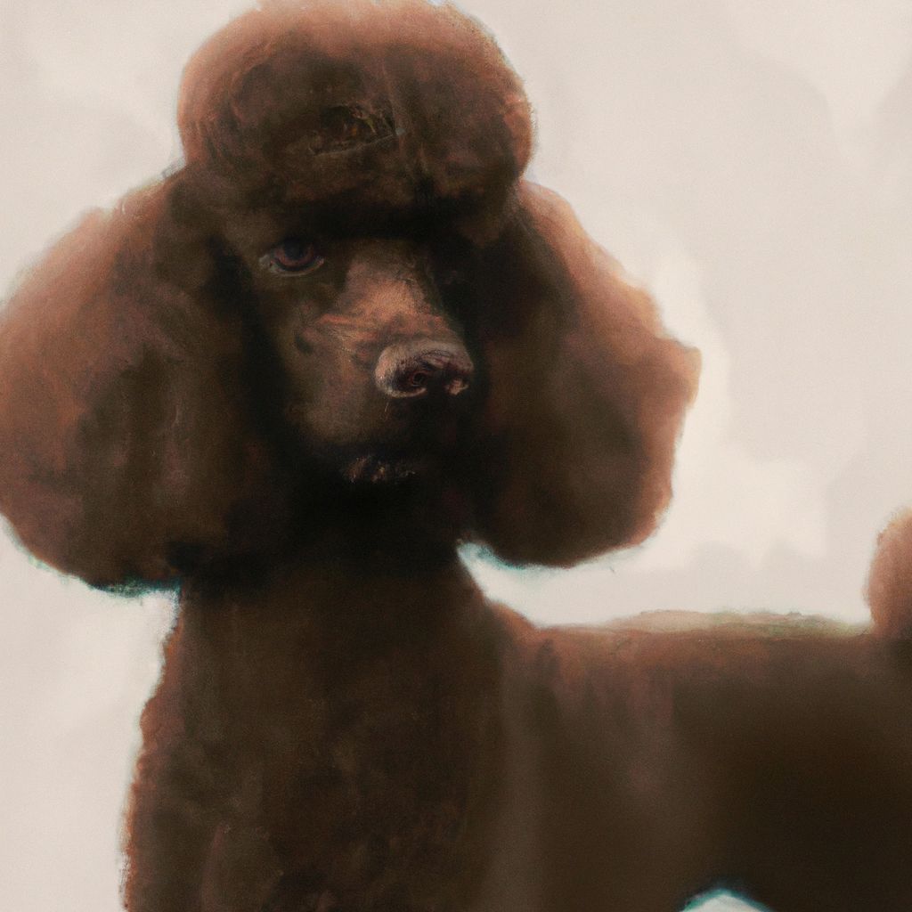 Brown Poodle Celebrating the Beauty of Chocolate Coats