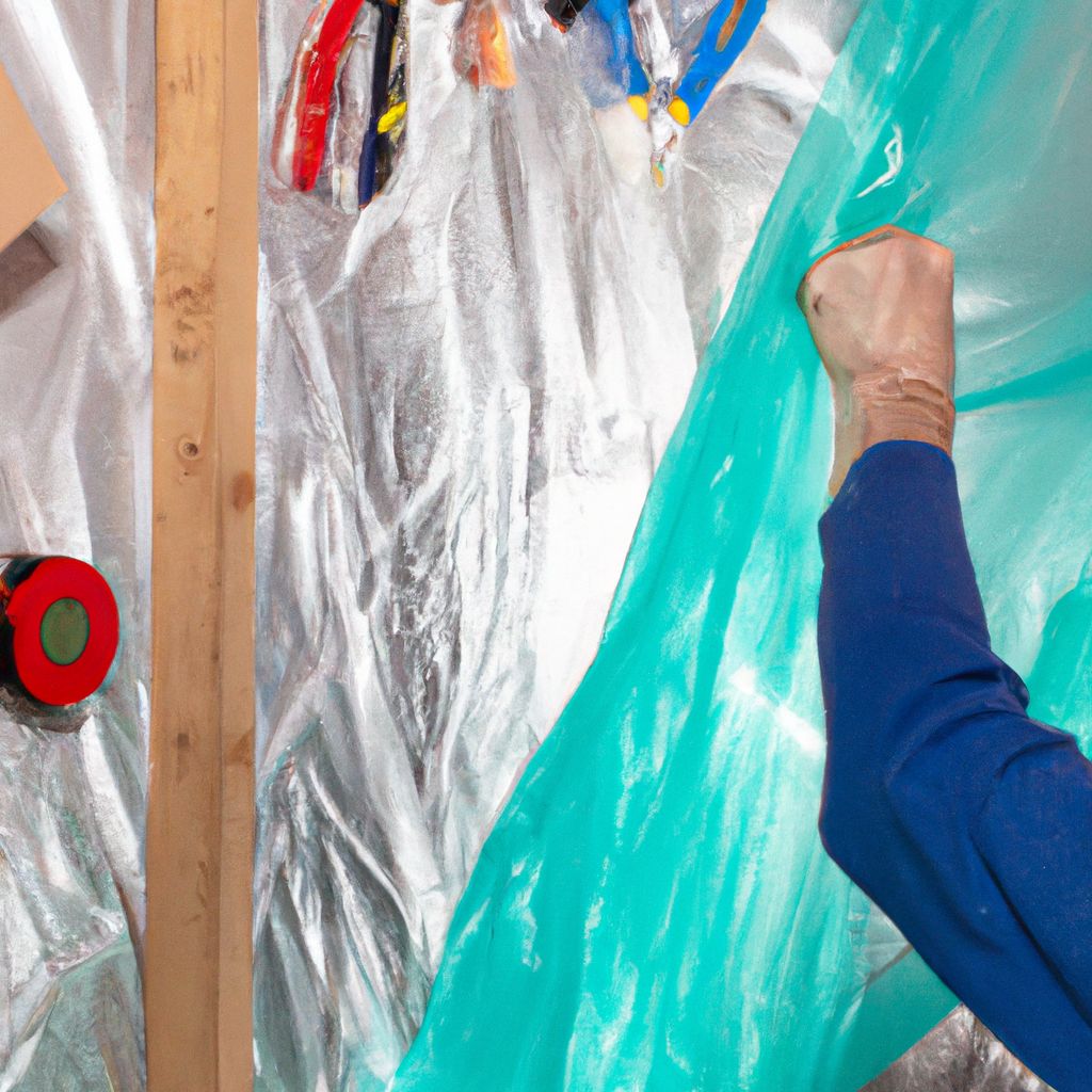 How to hang plastic sheeting