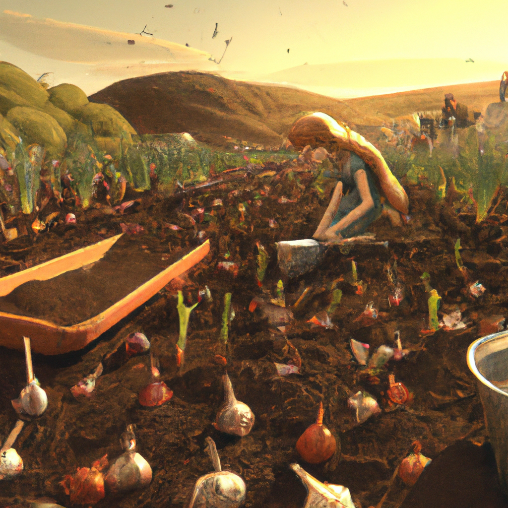Planting Garlic in a Polyculture Garden