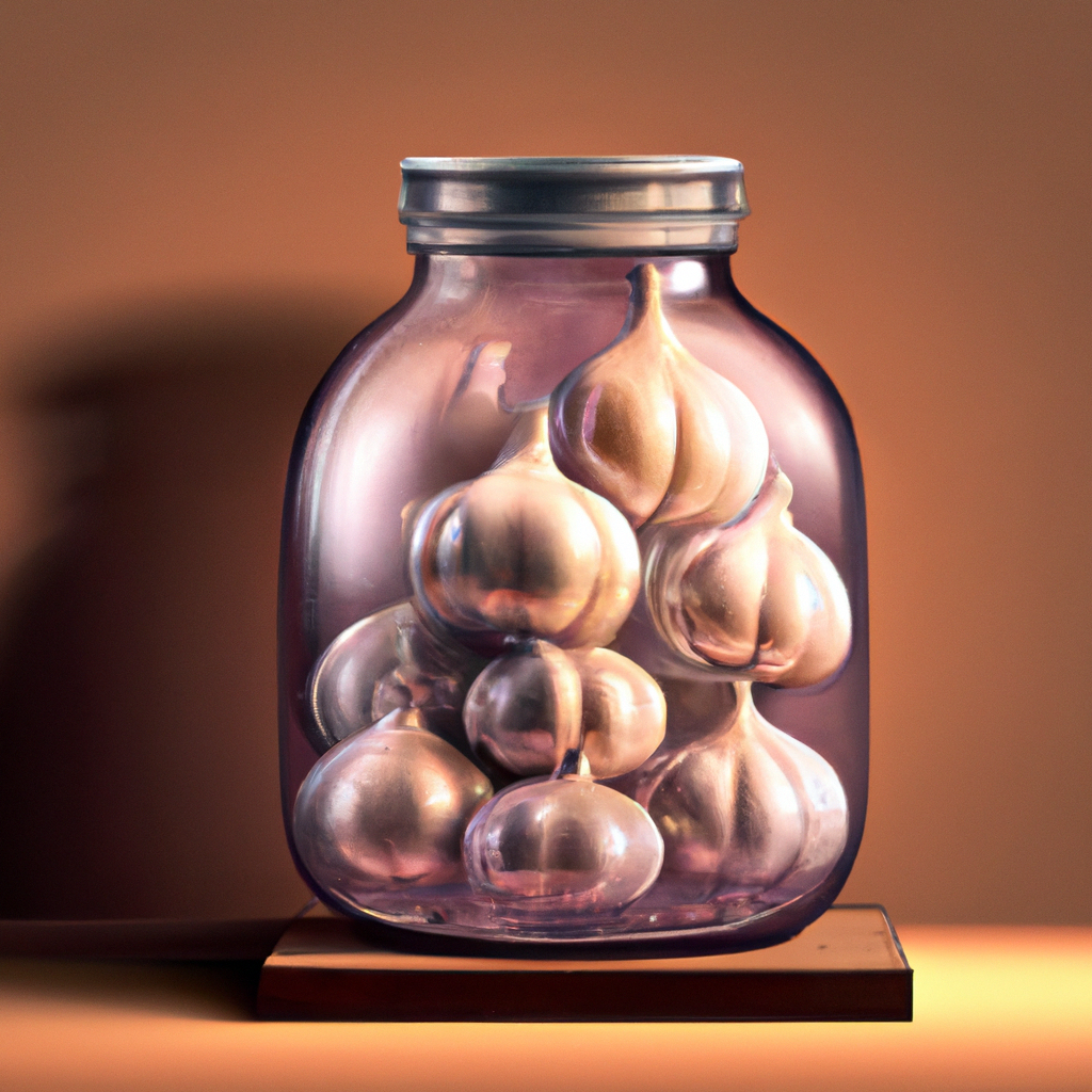 Storing Garlic in a Glass Jar