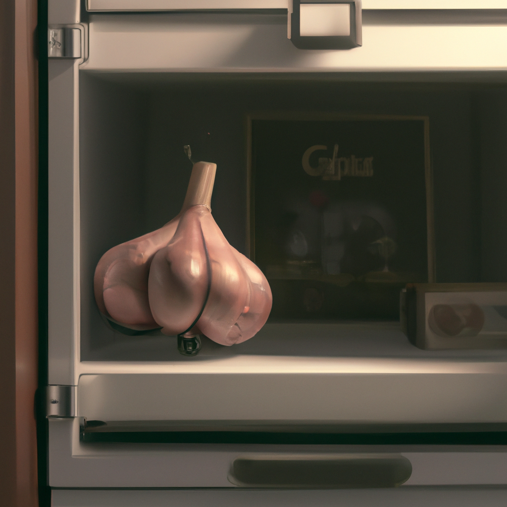 Storing Garlic in the Refrigerator Door
