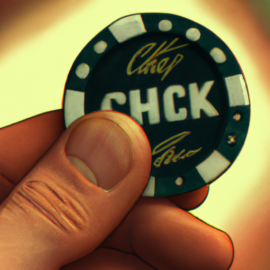 What does check mean in poker